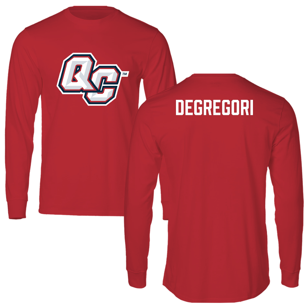 Queens College (New York) TF and XC Red Performance Long Sleeve - Daniel DeGregori