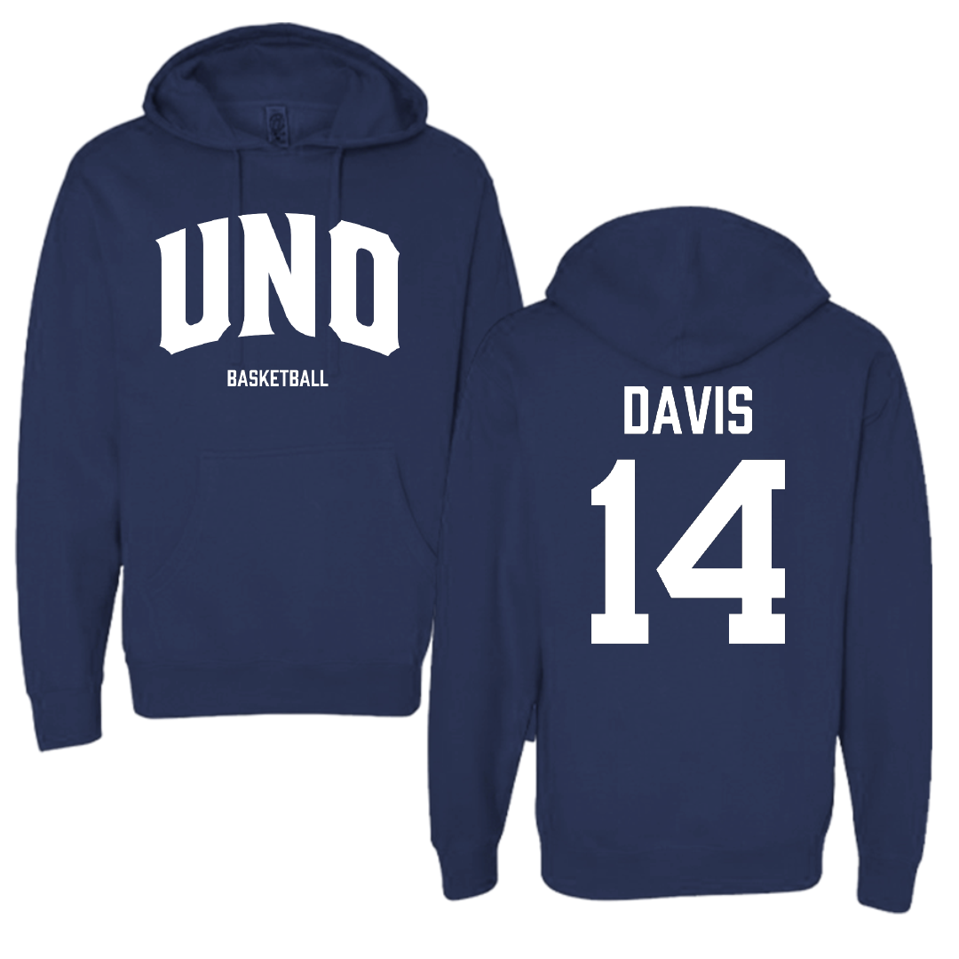 University of New Orleans Basketball (W) Navy Hoodie - #14 Kyla Davis