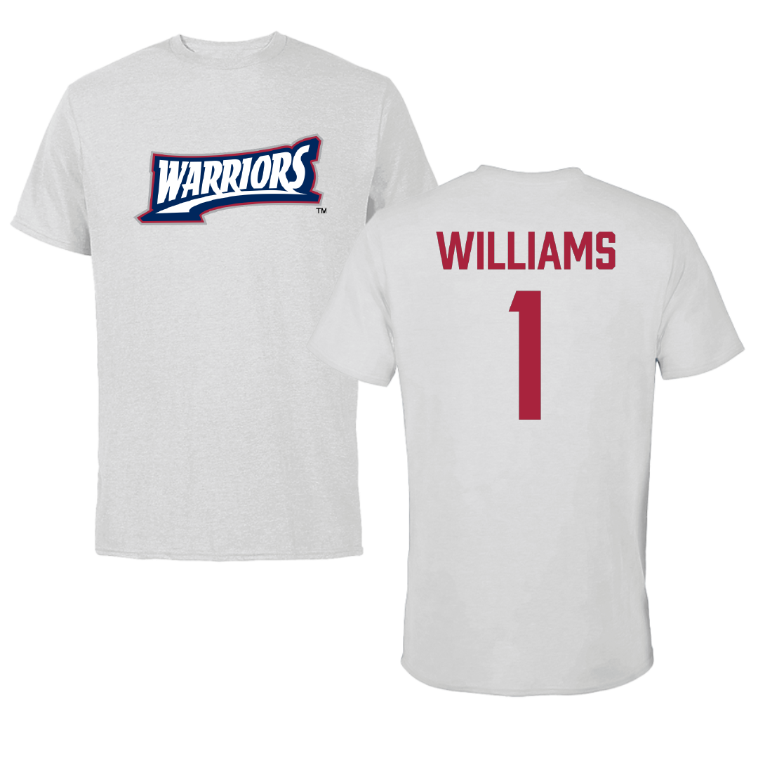 Sterling College Football Light Gray Warriors Tee - #1 Bobby Williams