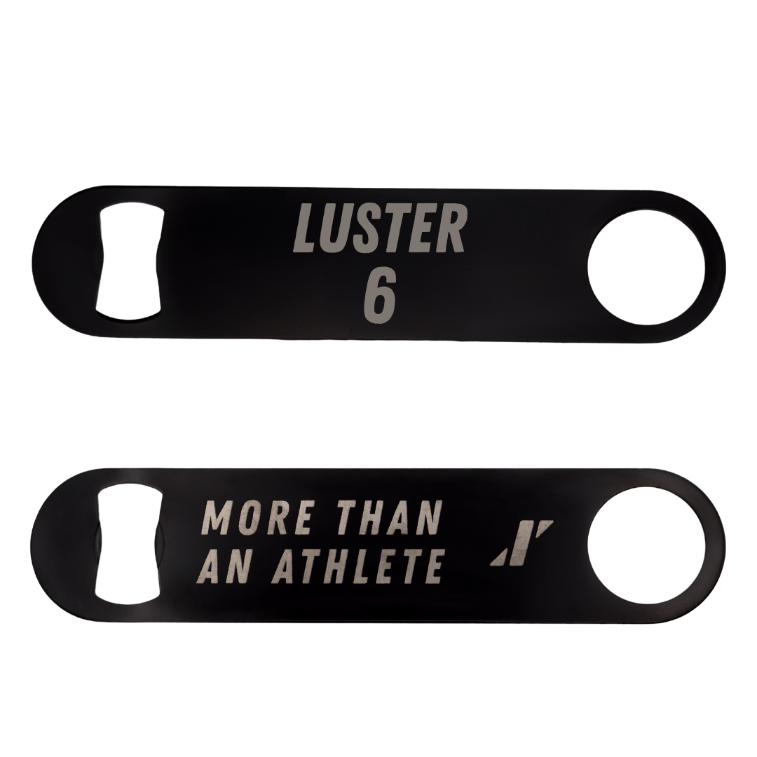 Texas State University Football Black Bottle Opener - #6 Keldric Luster