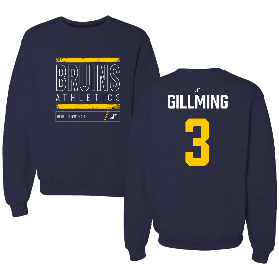 Carolina University Baseball Navy Dominate Crewneck - #3 Jacob Gillming