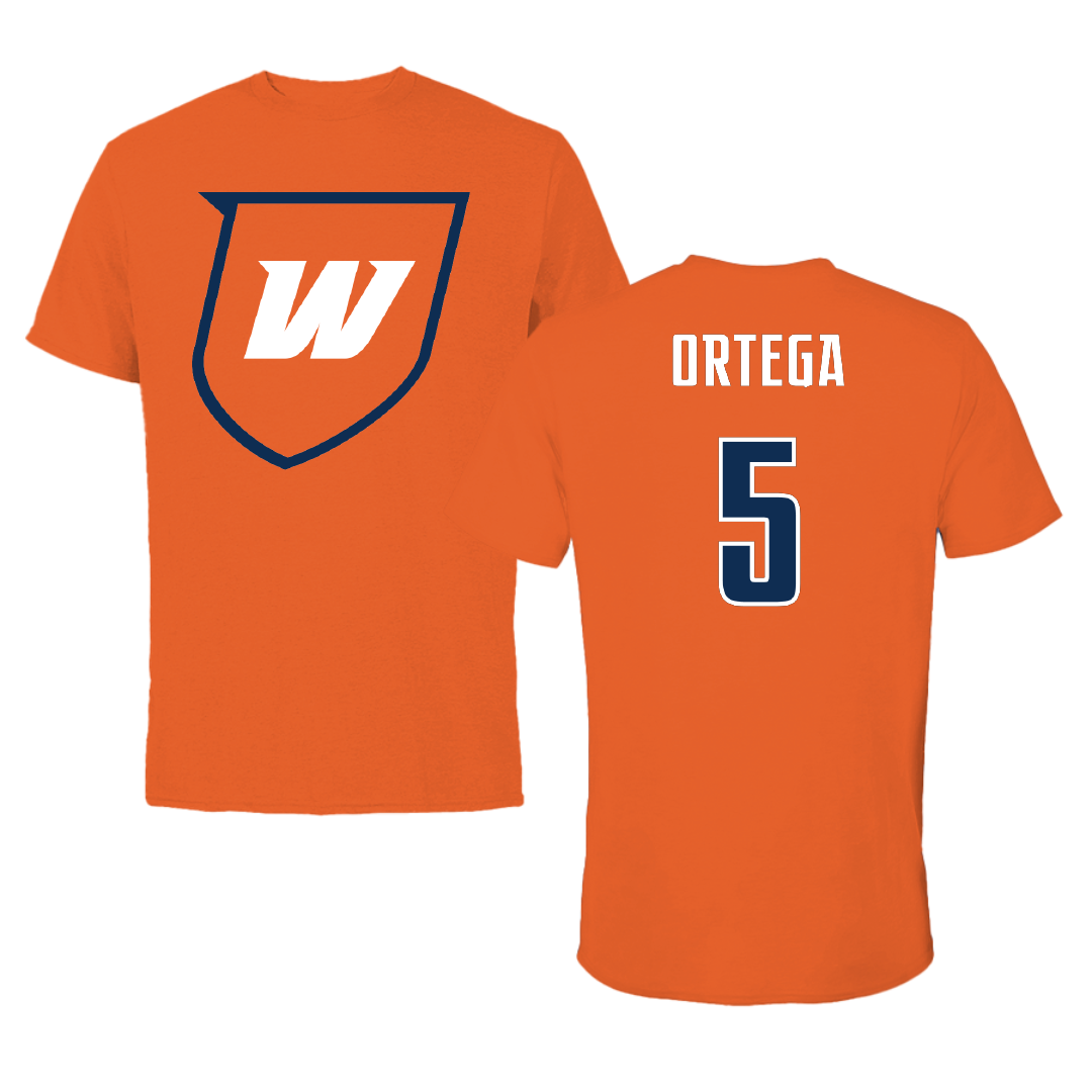 Western Connecticut State University Softball Orange Wolves Tee - #5 Serenity Ortega