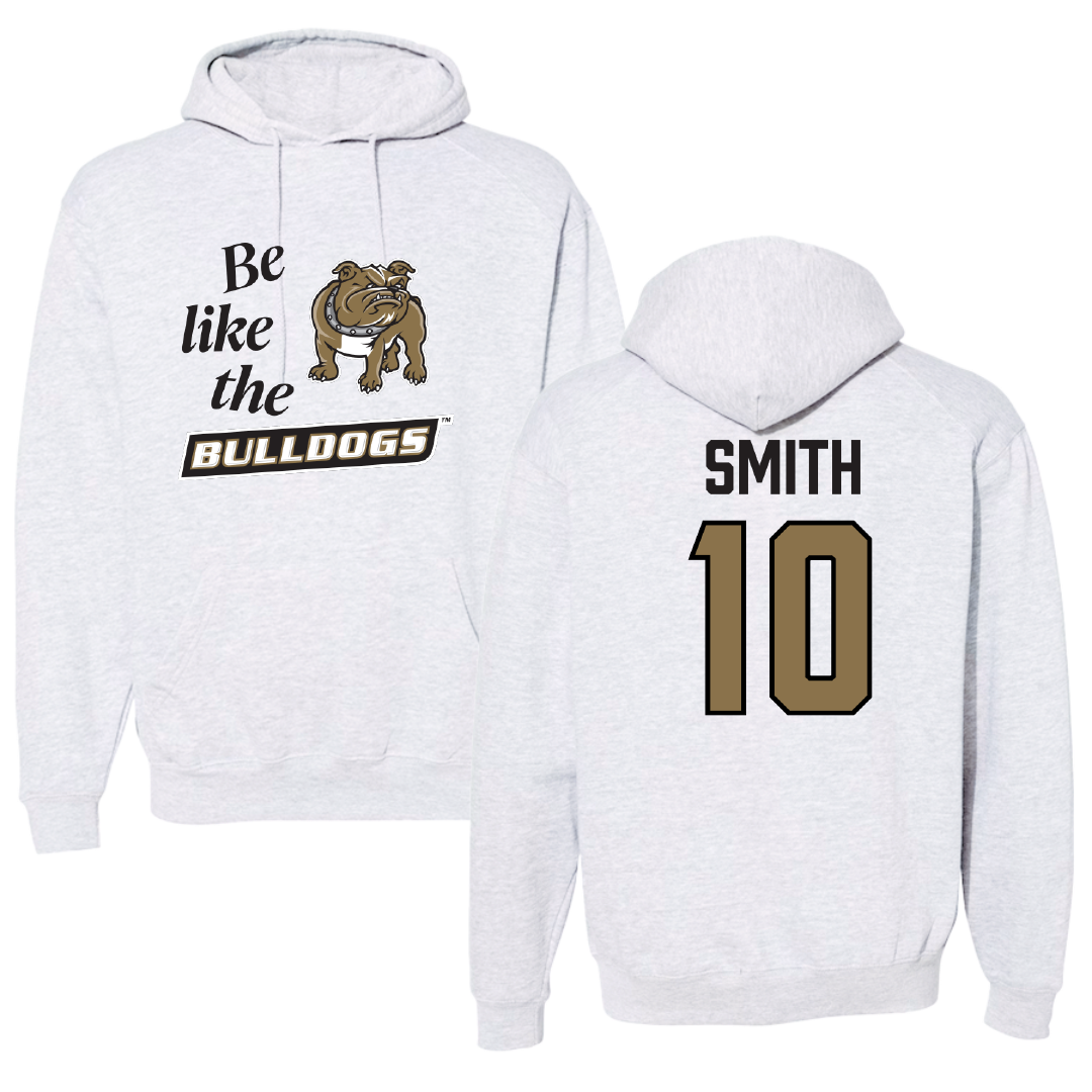 Bryant University Bowling (W) Light Gray Be Like Us Hoodie - #10 Hayden Smith
