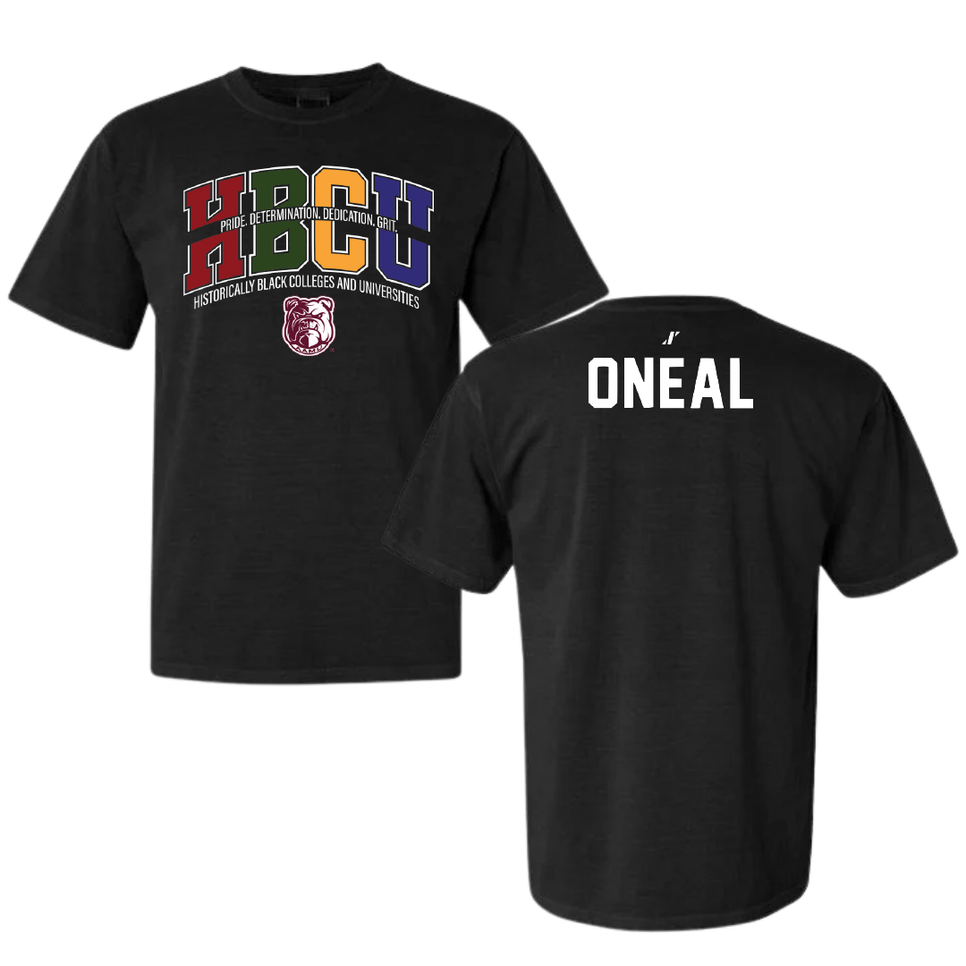 Alabama A&M University Baseball Black HBCU Comfort Colors Tee - Xavier Oneal