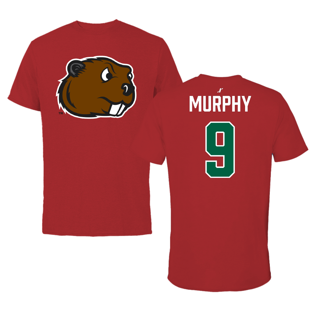 Minot State University Volleyball (W) Canvas Red Tee - #9 Olivia Murphy