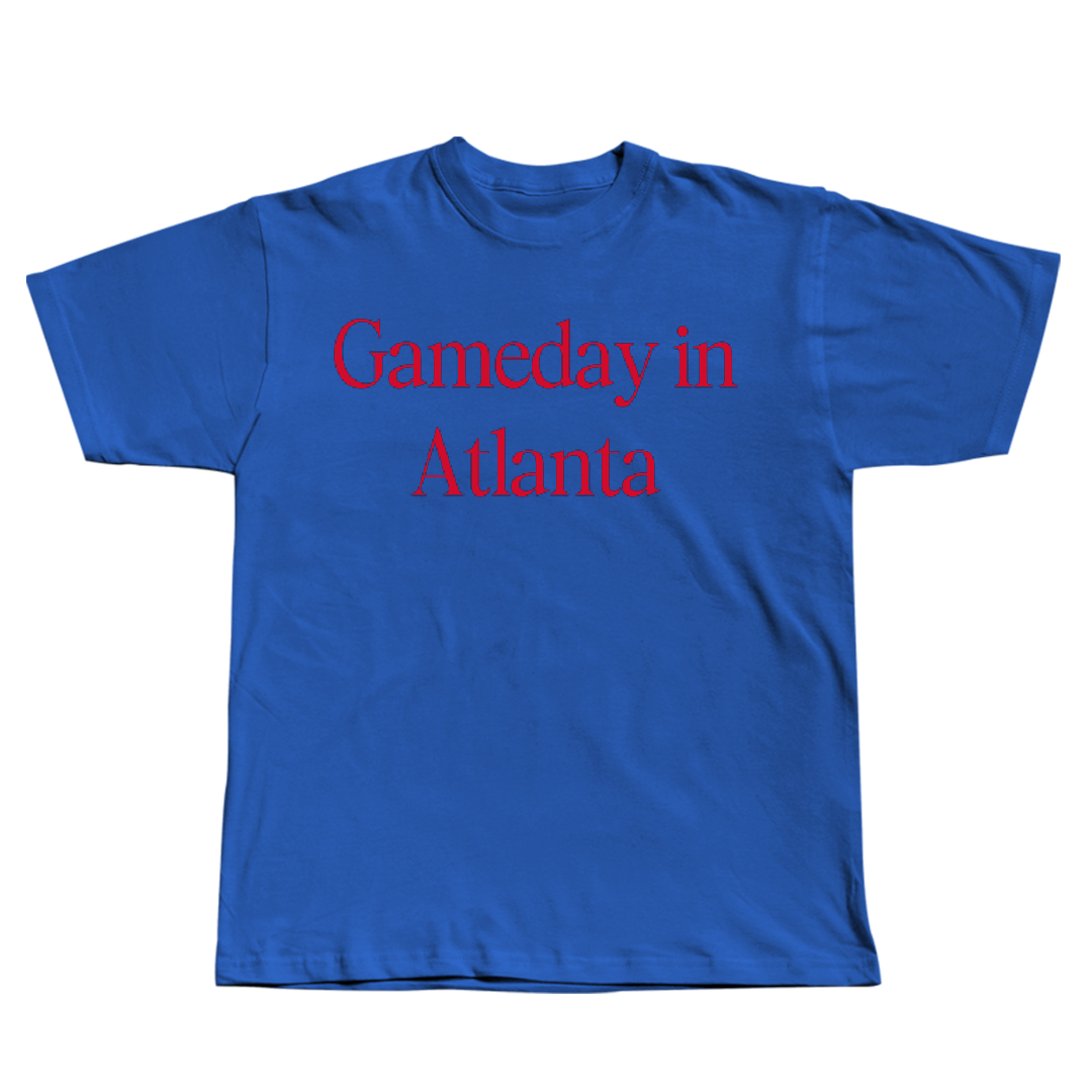 Georgia State University Basketball (M) Blue Gameday Tee - #22 Malachi Brown