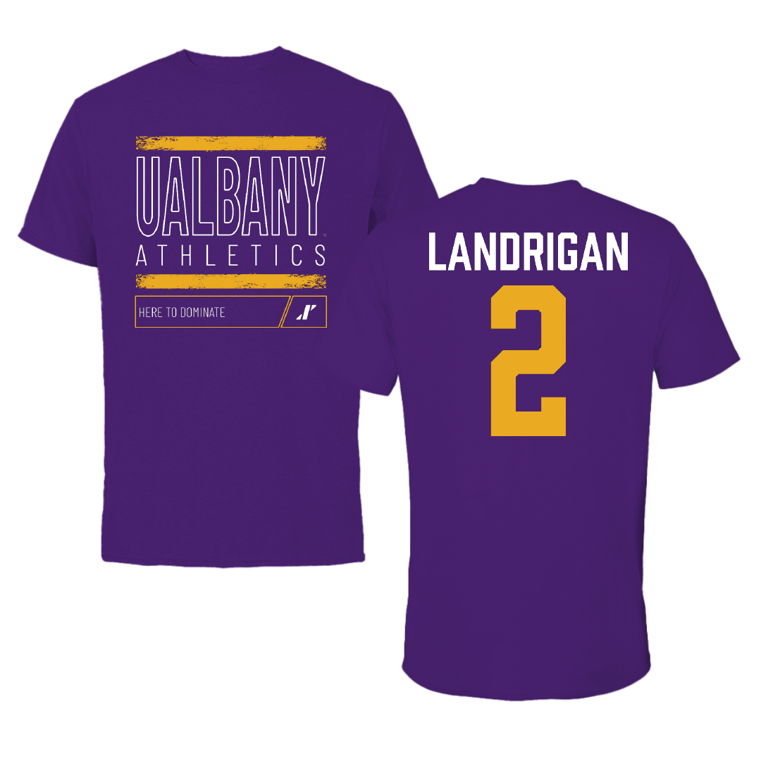 University at Albany Lacrosse Purple Dominate Tee - #2 Kennedi Landrigan