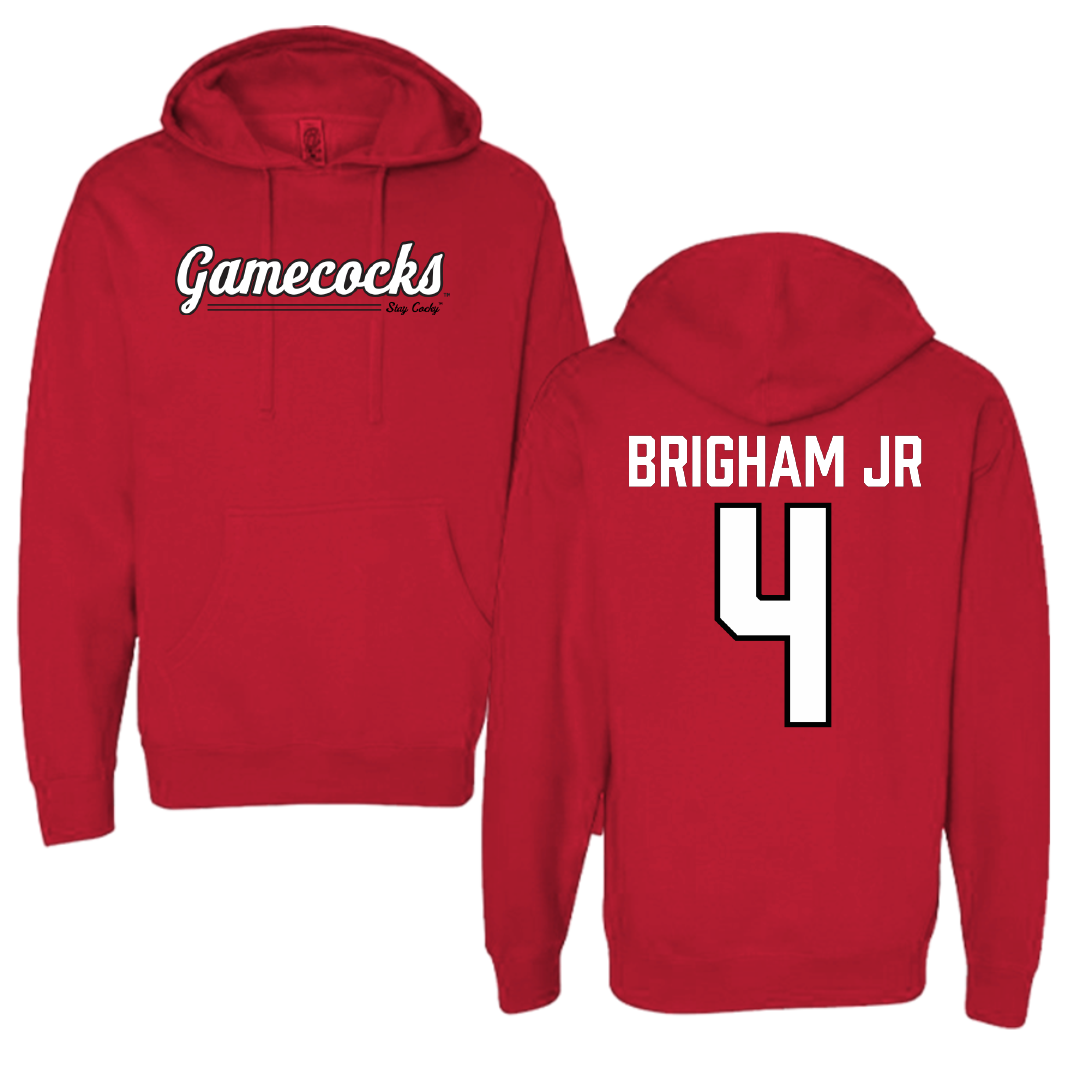 Jacksonville State University Basketball Red General Hoodie - #4 Marcellus Brigham Jr
