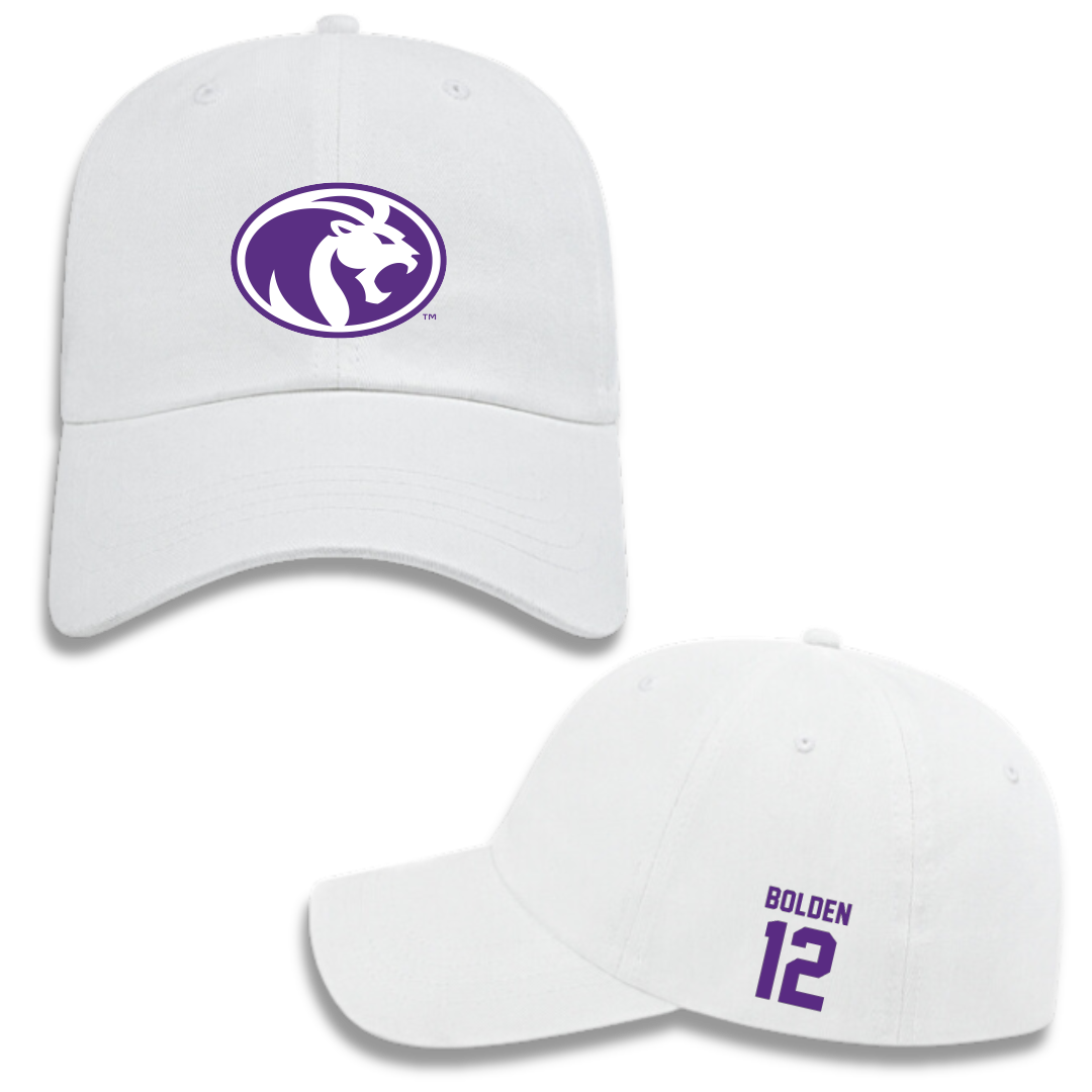 University of North Alabama Beach Volleyball White Hat - #12 Brooke Bolden
