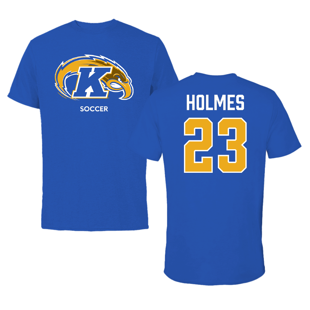 Kent State University Soccer (W) Blue Performance Tee - #23 Savannah Holmes
