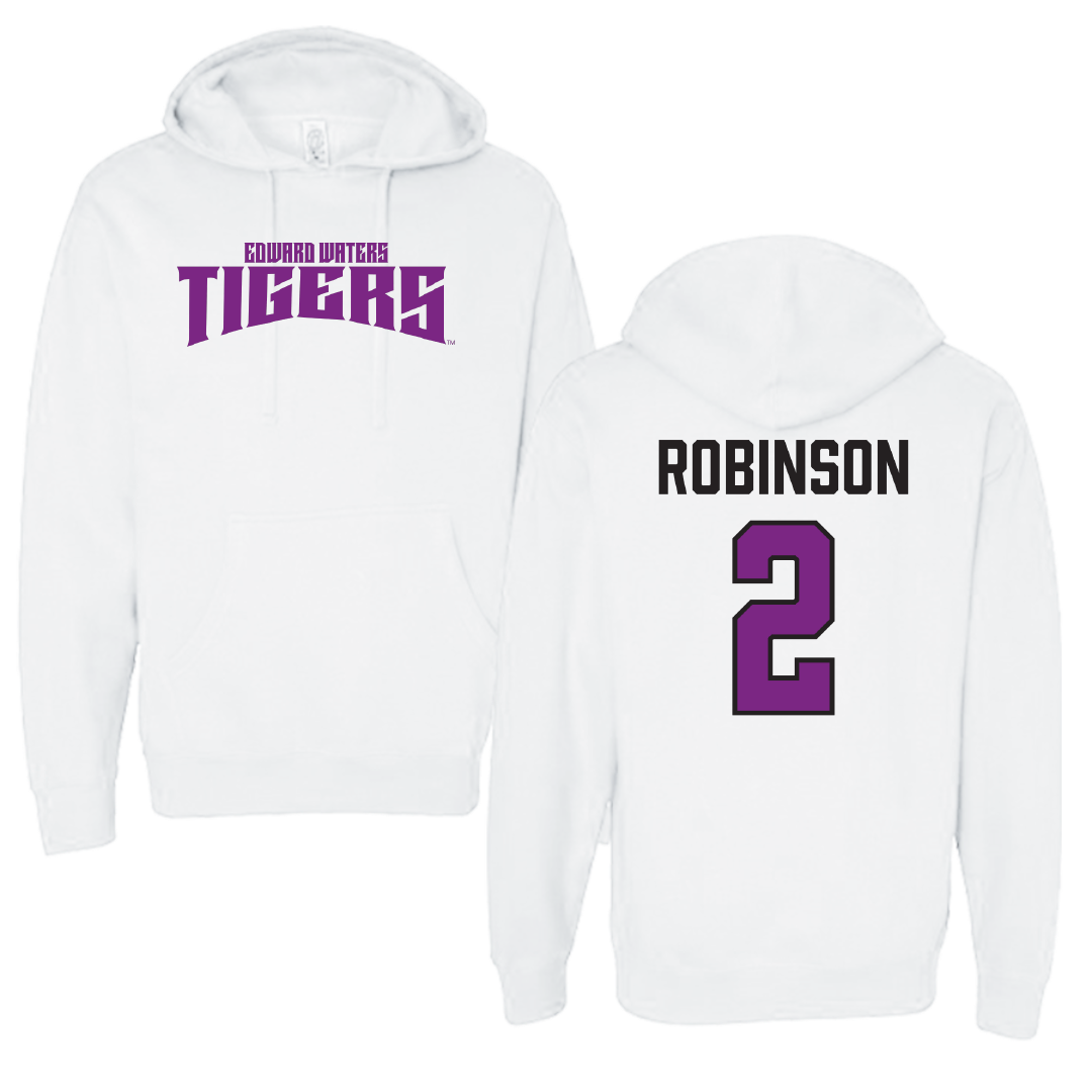 Edward Waters University Softball White Classic Hoodie - #2 Jahliyah Robinson