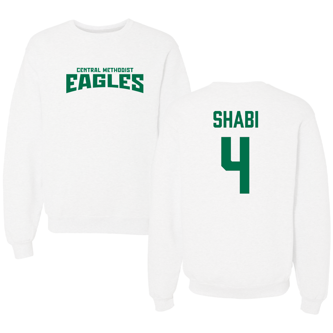 Central Methodist University Soccer (M) White Classic Crewneck - #4 Altin Shabi