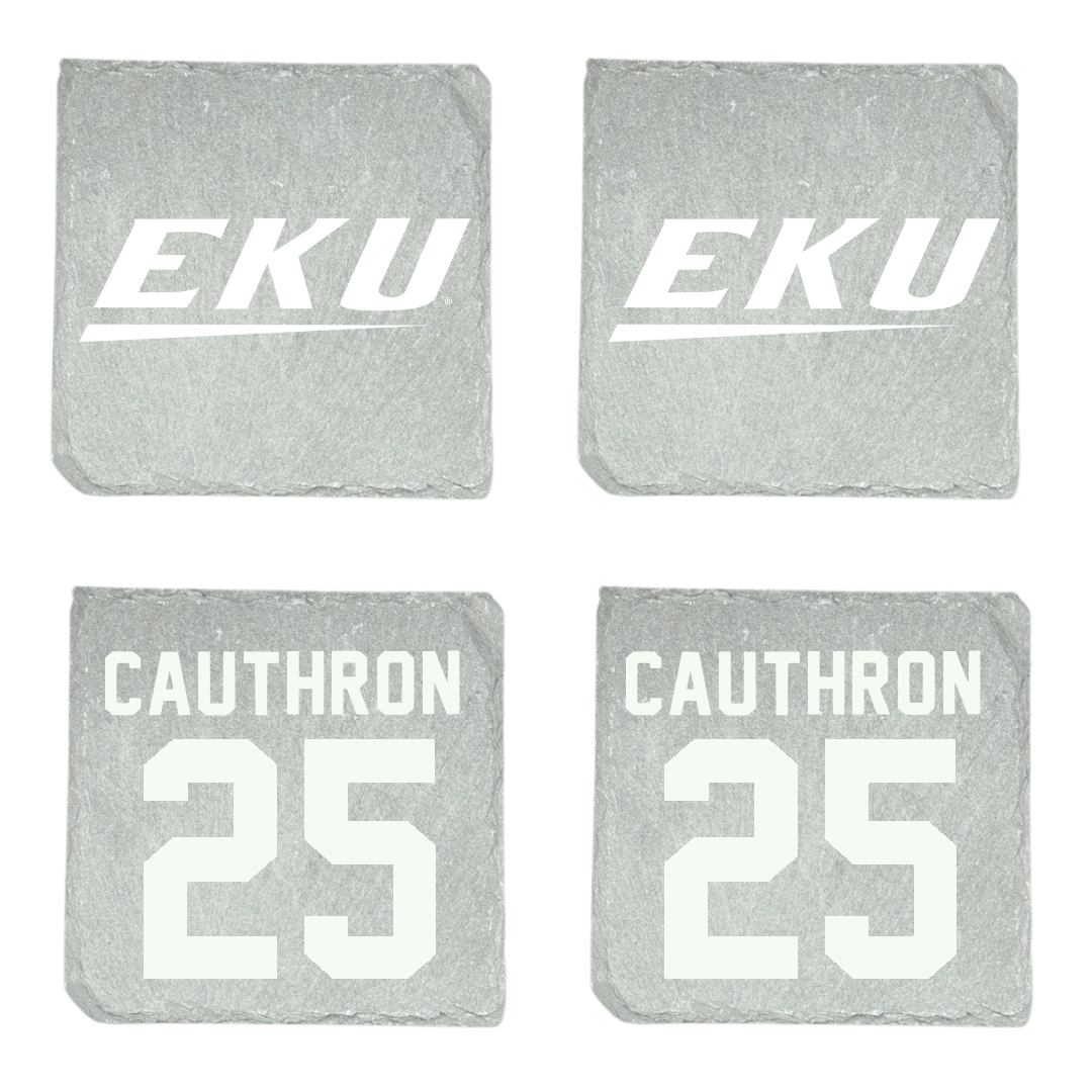 Eastern Kentucky University Baseball Stone Coaster (4 Pack)  - #25 Jackson Cauthron