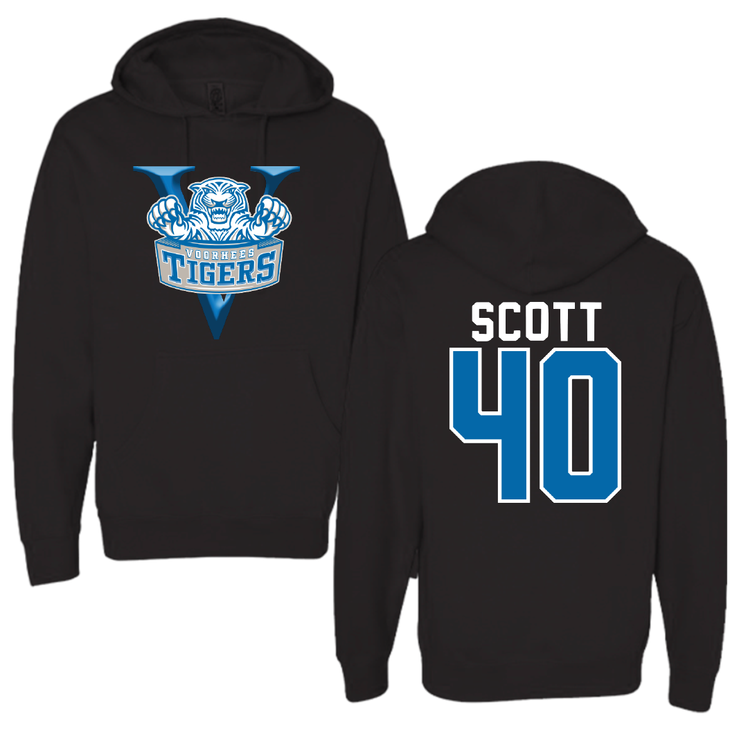 Voorhees University Baseball Black Hoodie - #40 Calvin Scott