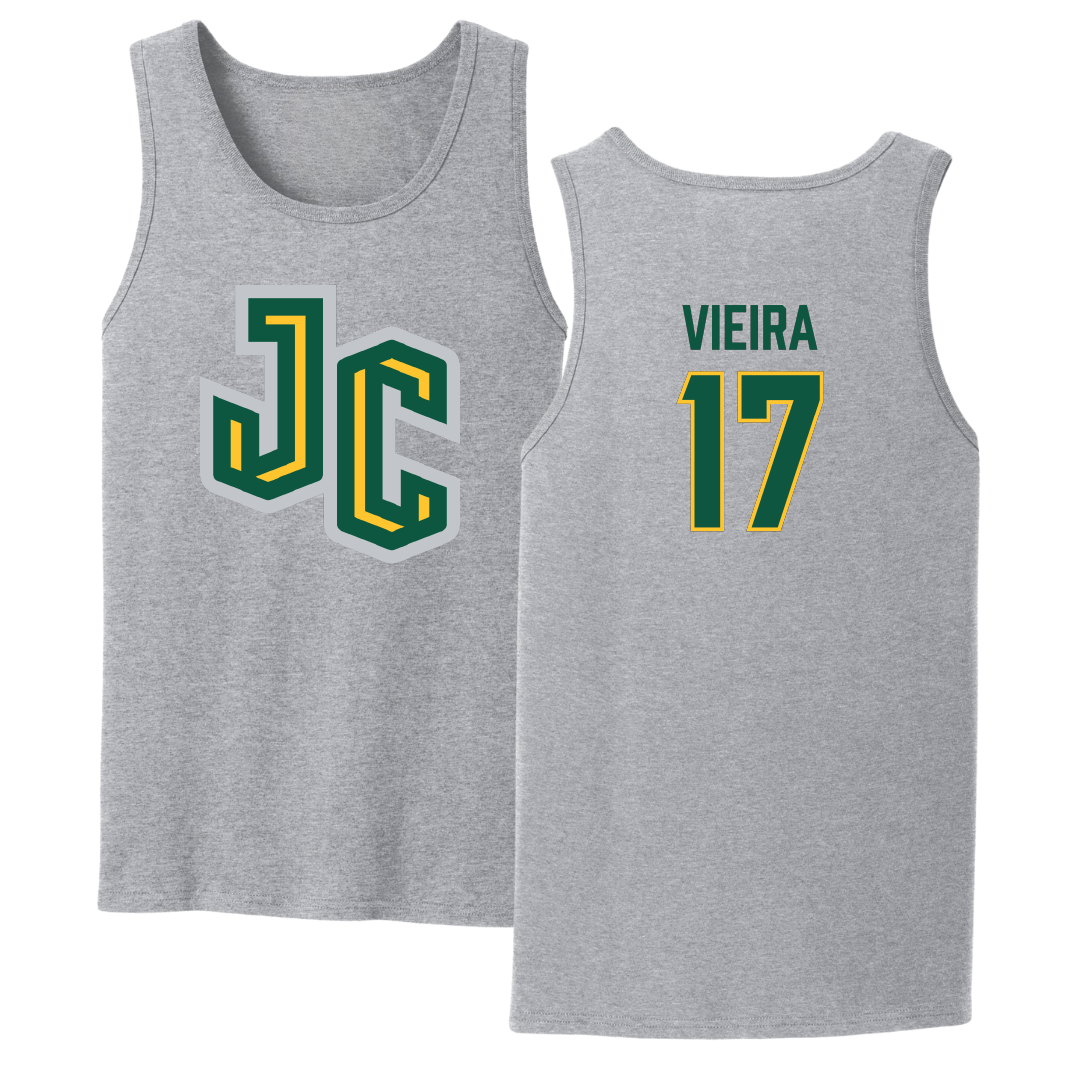 New Jersey City University Soccer (M) Sport Gray Tank Top - #17 Augusto Vieira
