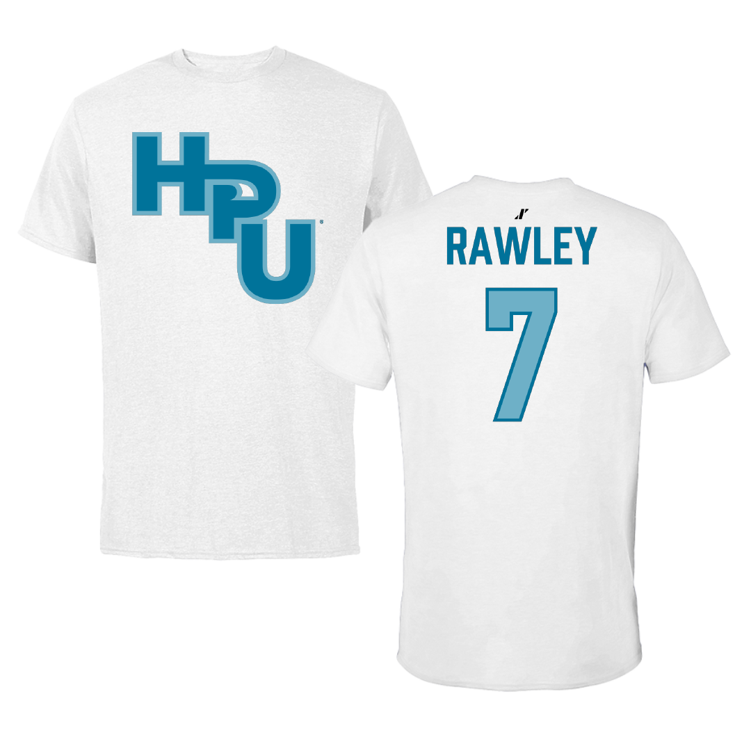 Hawaii Pacific University Soccer White Tee - #7 McKenna Rawley