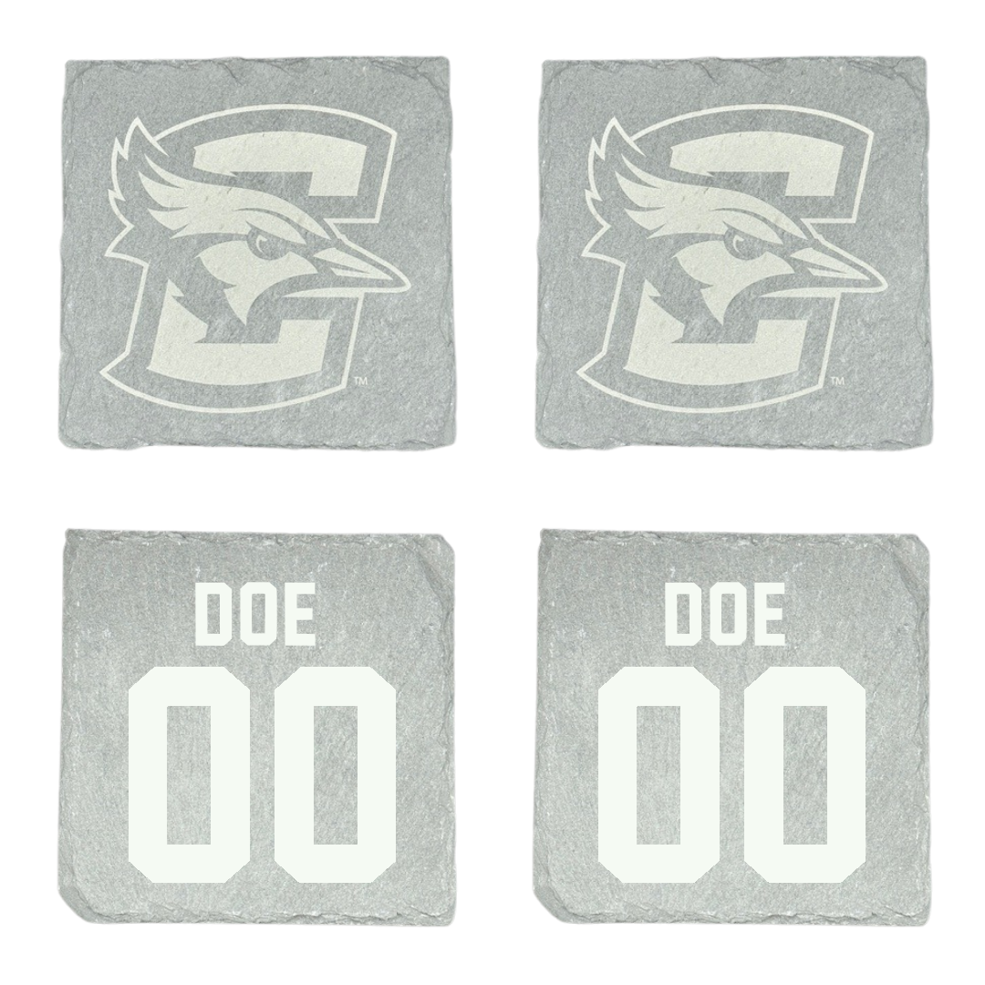 Creighton University Soccer (W) Stone Coaster (4 Pack)  - #00 Doe Doe