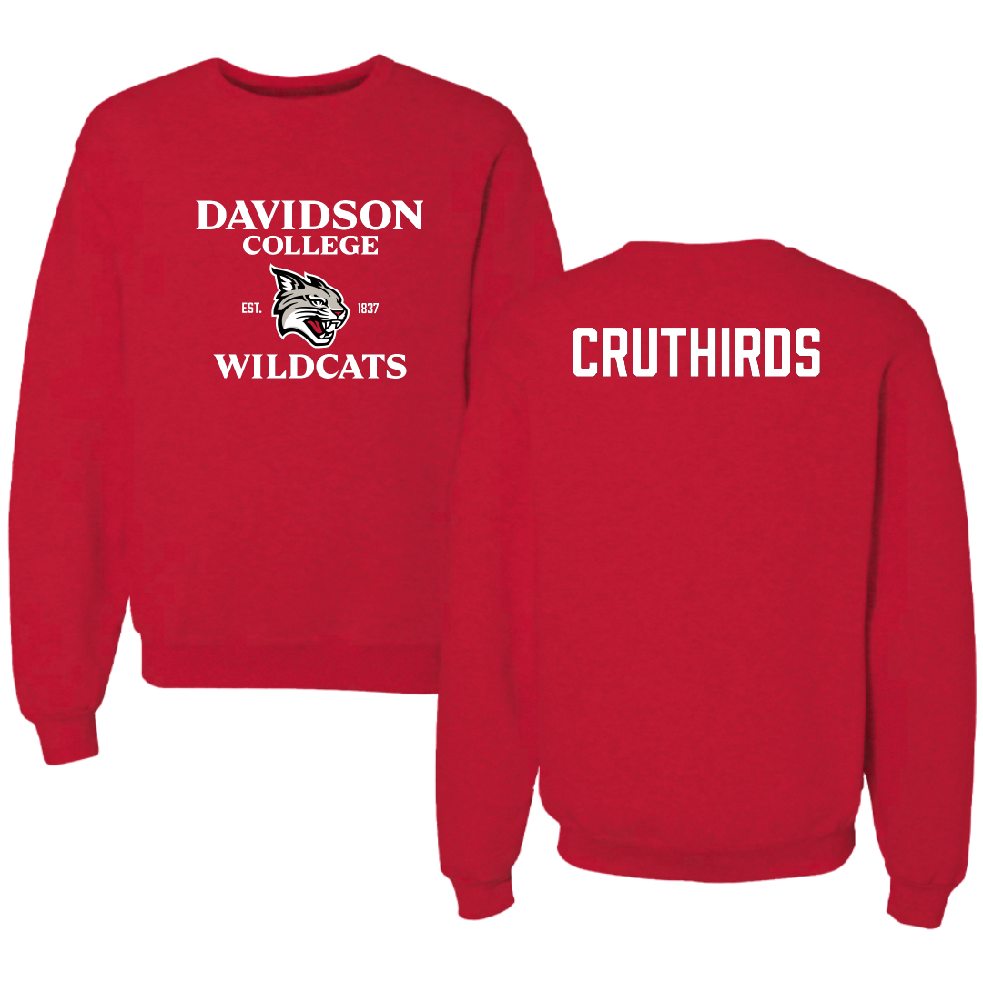 Davidson College TF and XC Red General Crewneck - Bradley Cruthirds