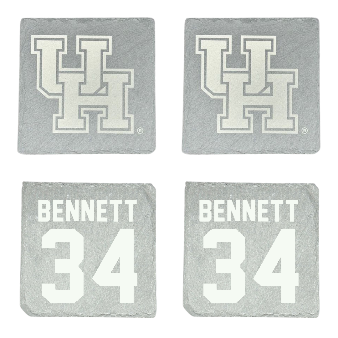 University of Houston Baseball Stone Coaster (4 Pack)  - #34 Conner Bennett