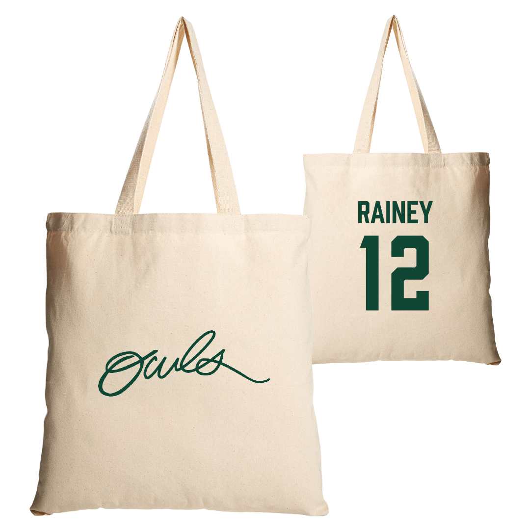 William Woods University Baseball Tan Canvas Tote Bag - #12 Evan Rainey