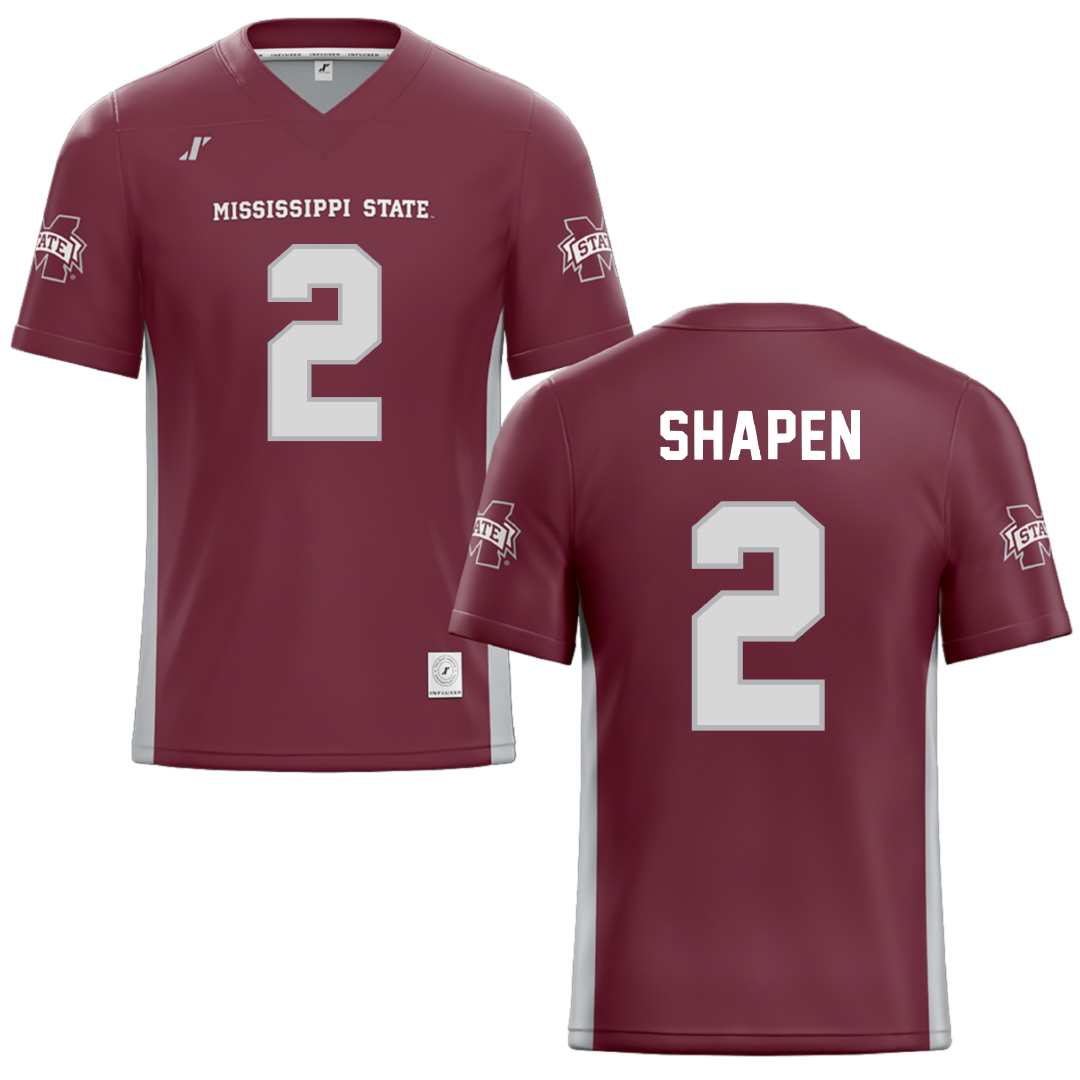 Mississippi State University Maroon Football Jersey - #2 Blake Shapen