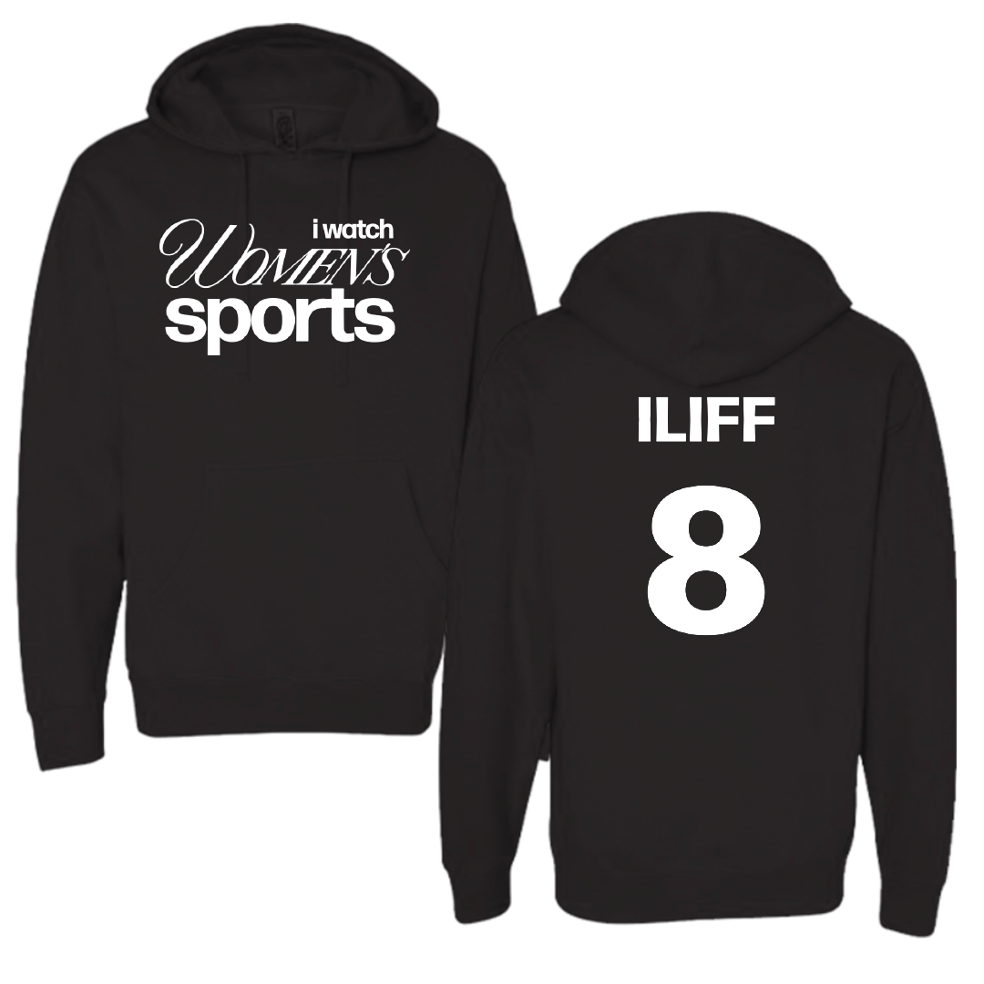 Lipscomb University Soccer Black WHM Hoodie - #8 Chloe Iliff