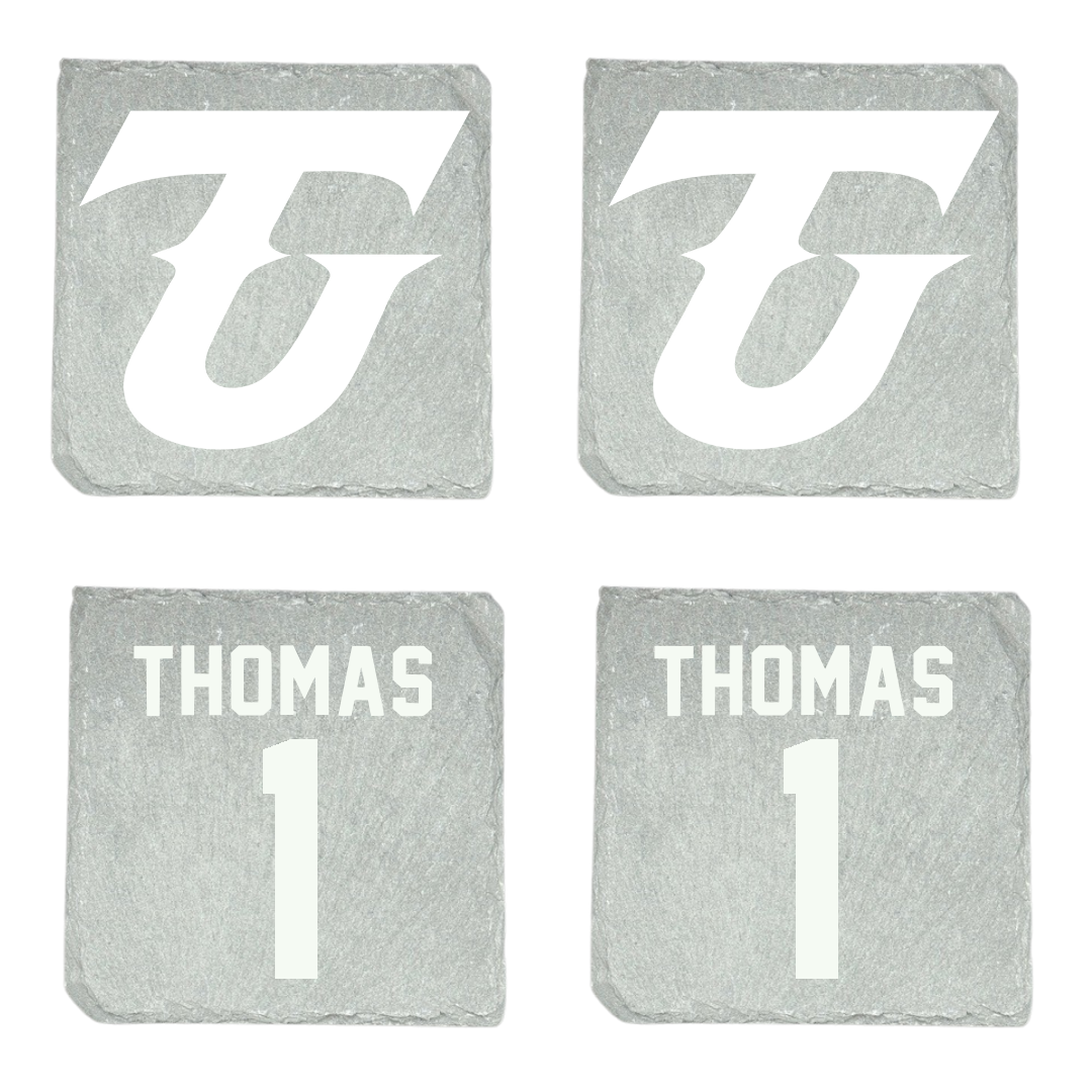 Tiffin University Basketball (M) Stone Coaster (4 Pack)  - #1 Brandon Thomas