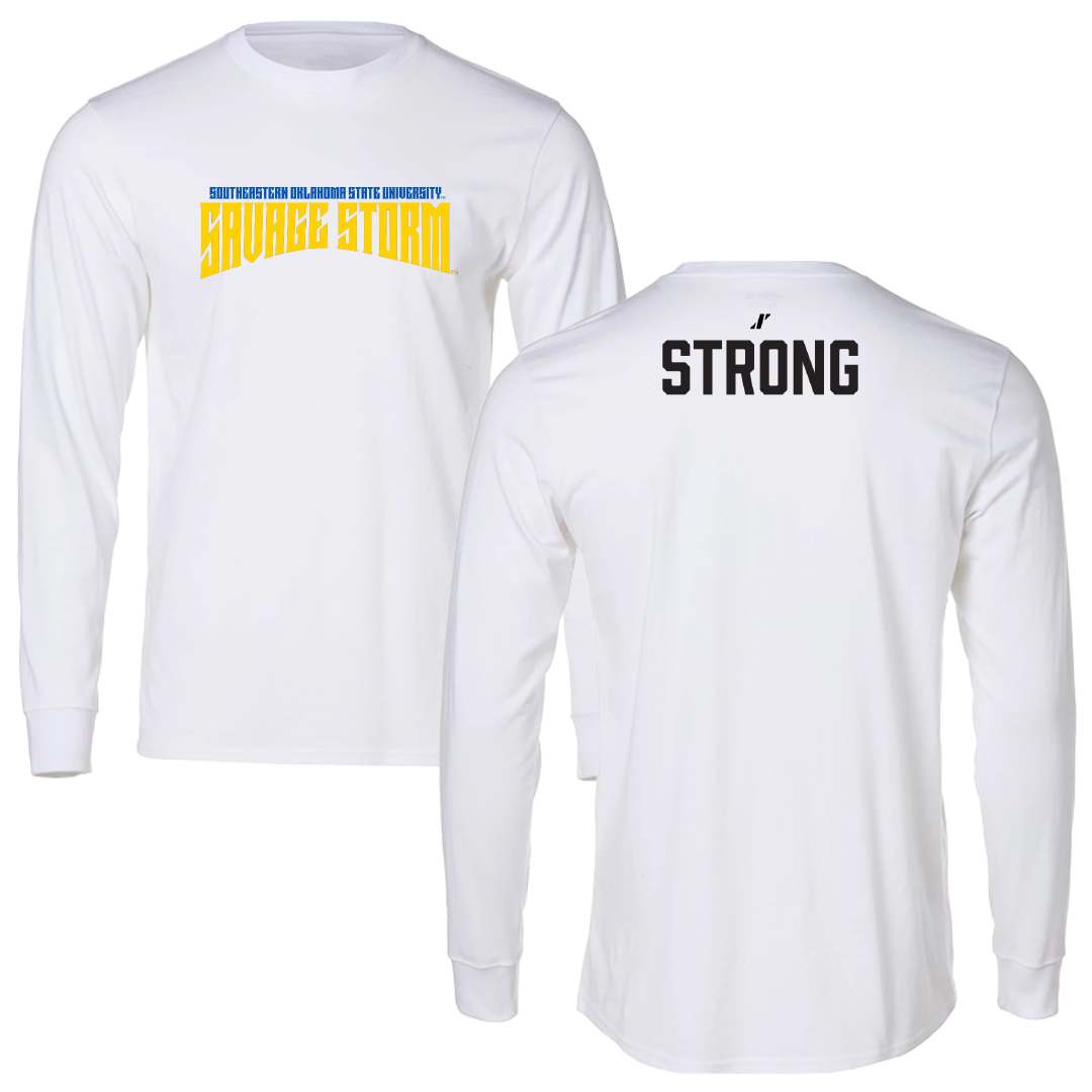 Southeastern Oklahoma State University TF and XC White Classic Long Sleeve - Kaydence Strong