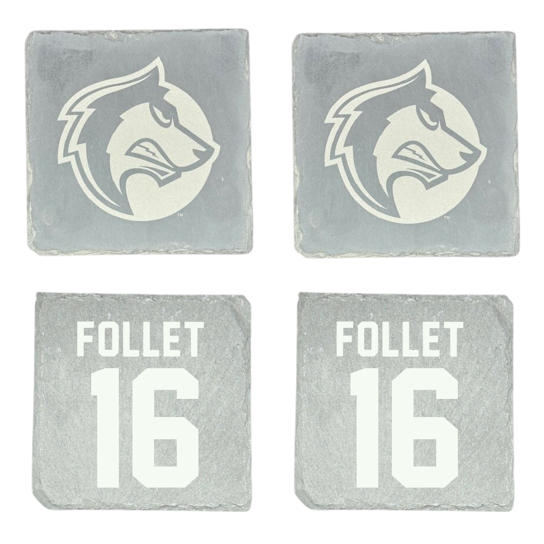 Colorado State University-Pueblo Soccer (M) Stone Coaster (4 Pack)  - #16 Arlo Follet
