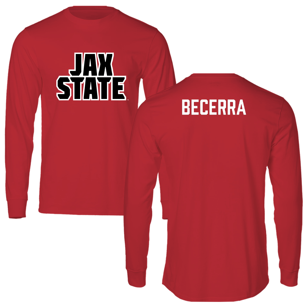 Jacksonville State University TF and XC Red Long Sleeve - Breanna Becerra