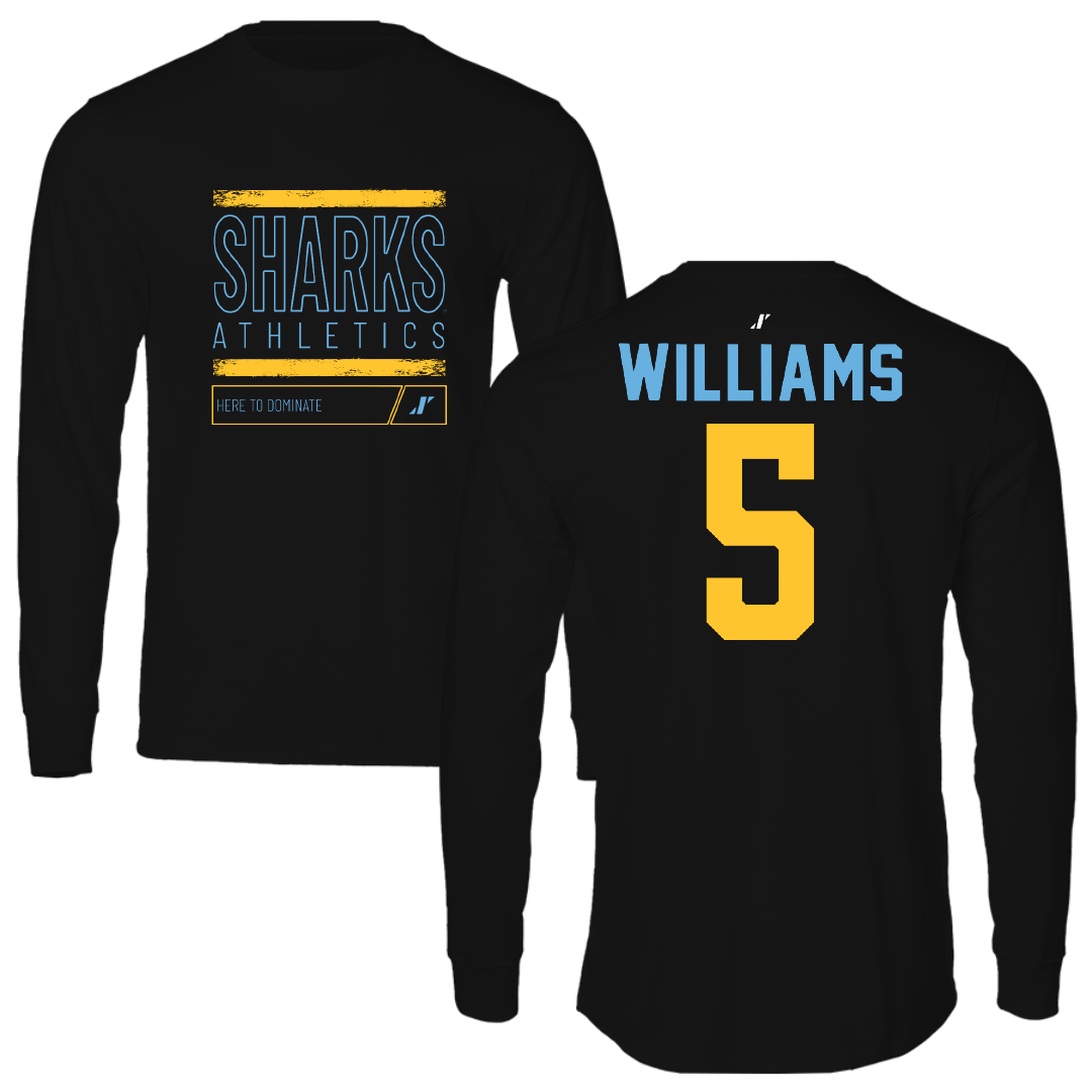 Long Island University Basketball Black Dominate Long Sleeve - #5 Janessa Williams