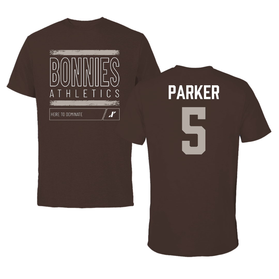 St. Bonaventure University Basketball Brown Dominate Tee - #5 Aaliyah Parker