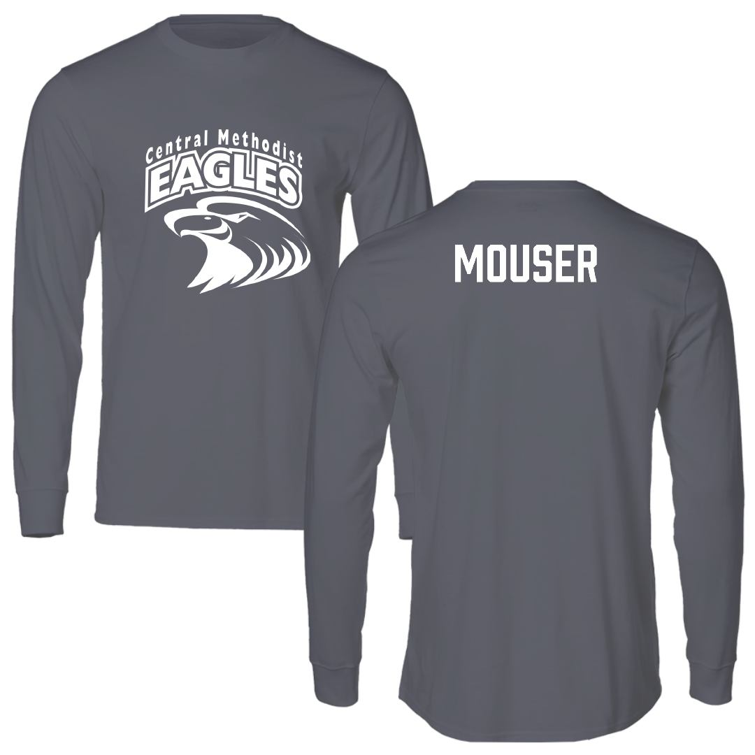 Central Methodist University Wrestling Dark Gray Long Sleeve - Lily Mouser