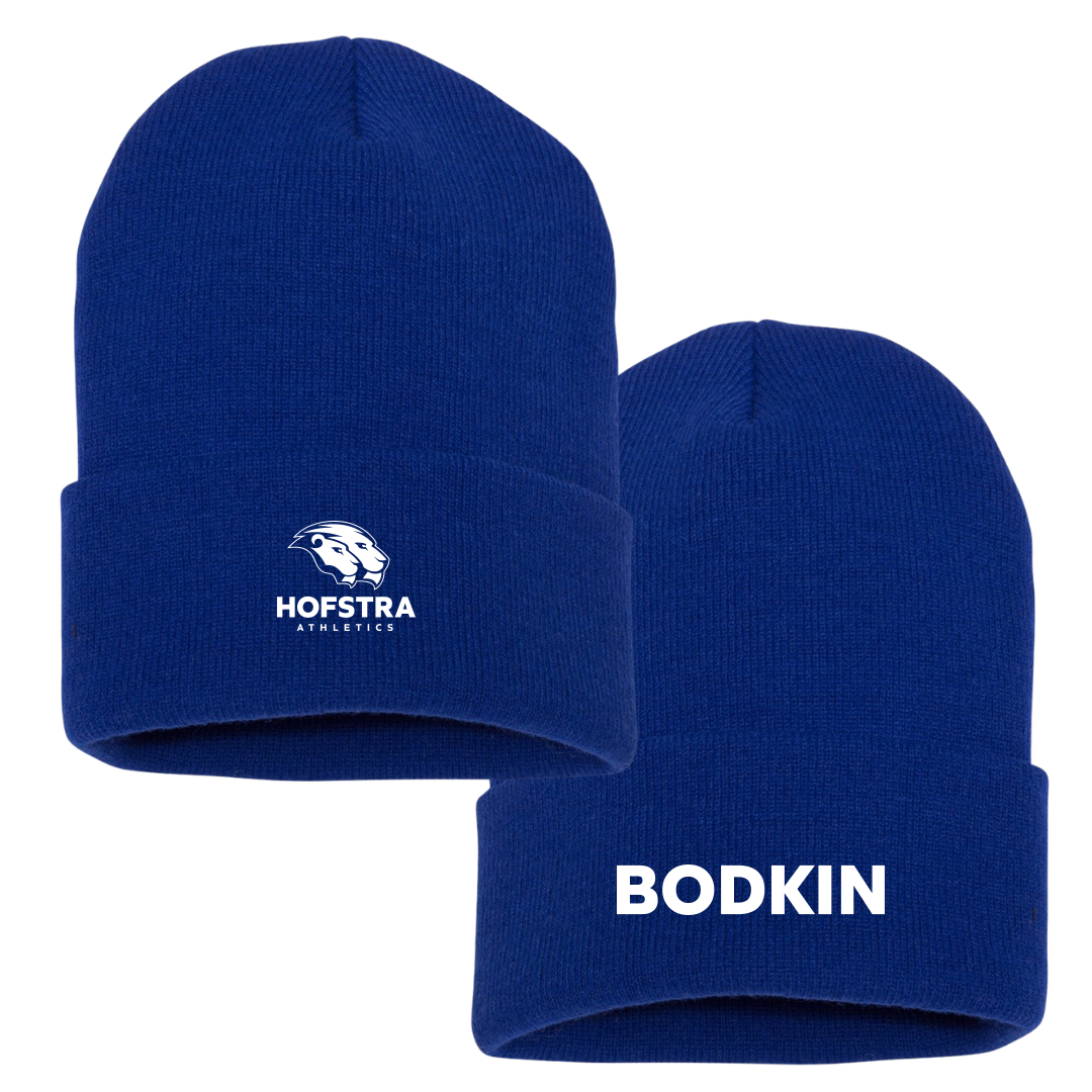 Hofstra University Baseball Blue Beanie - #10 Jack Bodkin