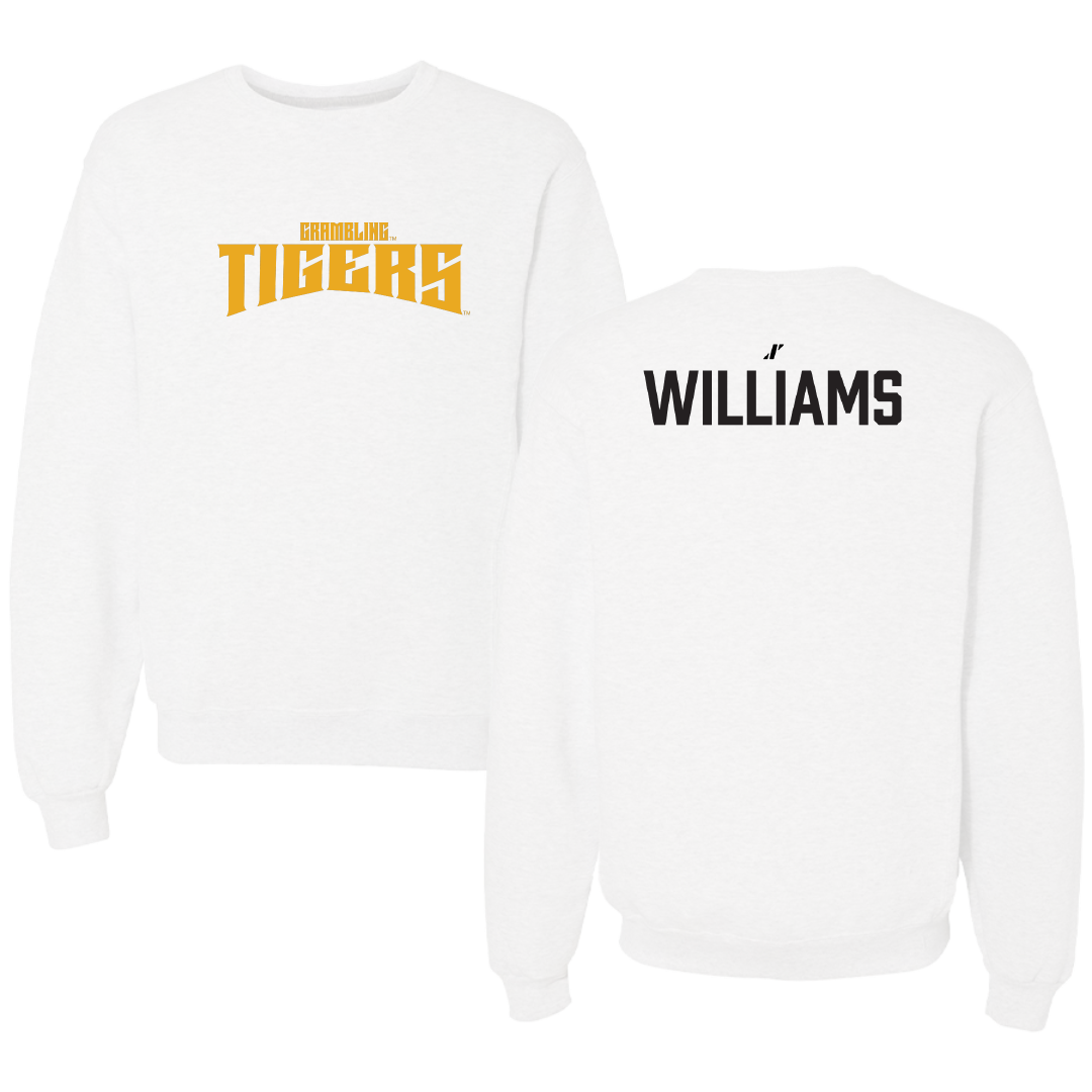 Grambling State University TF and XC White Classic Crewneck - Brooklyn Williams