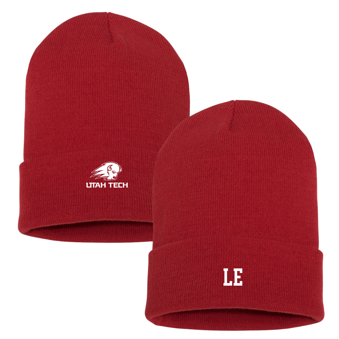 Utah Tech University Soccer (W) Red Beanie - #10 Kyah Le