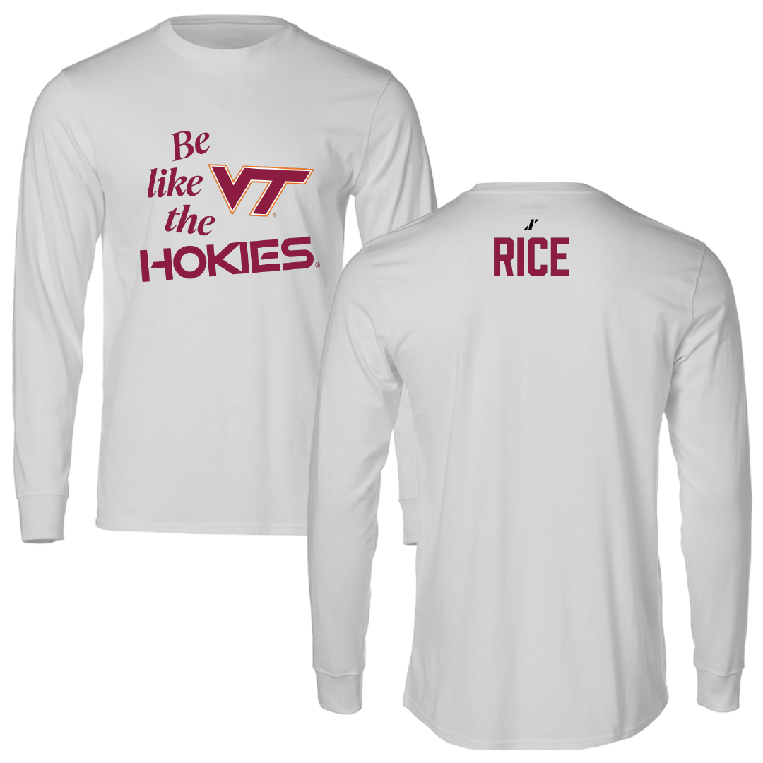 Virginia Tech Dance Light Gray Be Like Us Long Sleeve - Tommy Rice