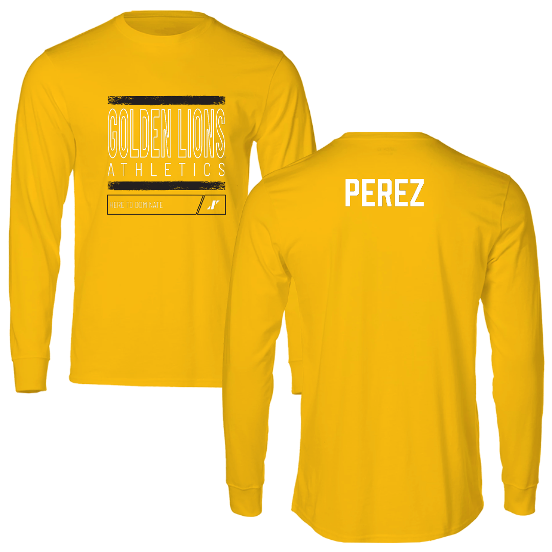 University of Arkansas-Pine Bluff Golf Gold Dominate Long Sleeve - Angel Perez