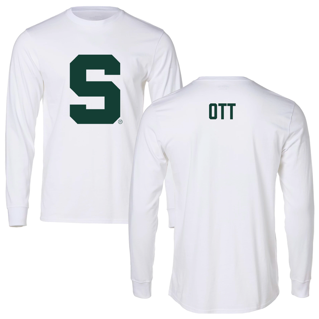Michigan State University Rowing (W) White Long Sleeve - Madison Ott