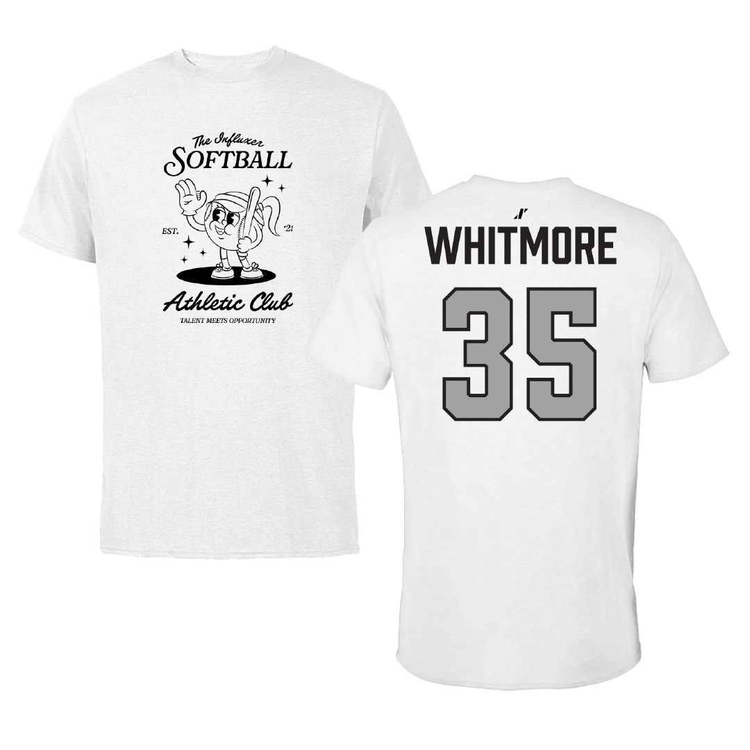 Softball White Influxer Athletic Club Tee - #35 Payden Whitmore