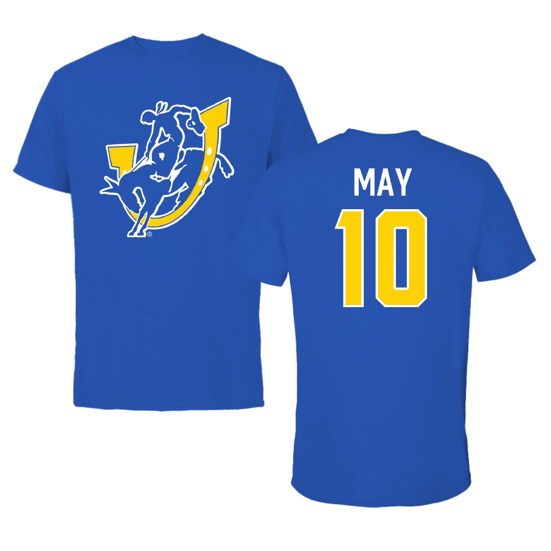 Southern Arkansas University Softball Blue Performance Tee - #10 Libby May