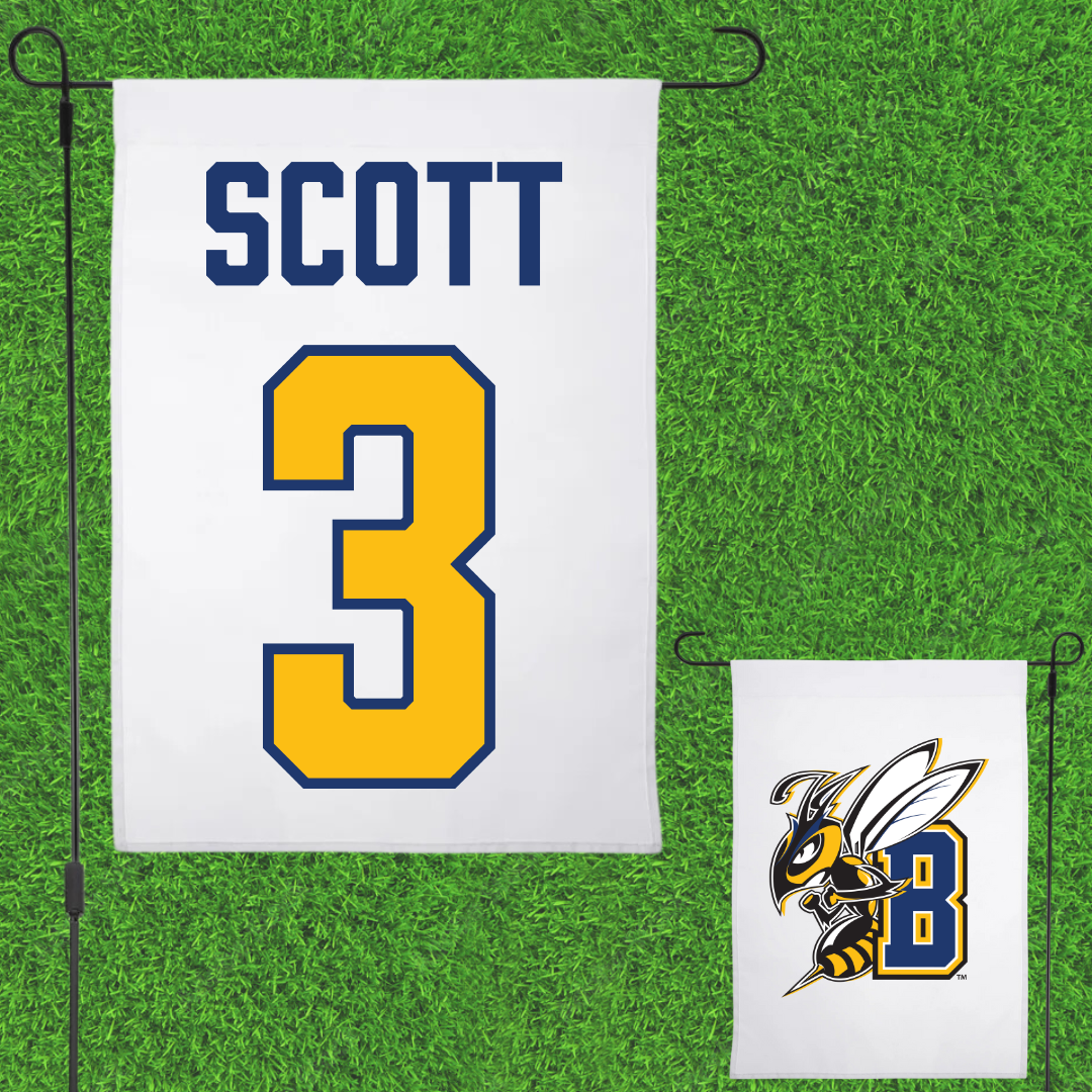 Montana State University Billings Volleyball White Garden Flag - #3 Stella Scott