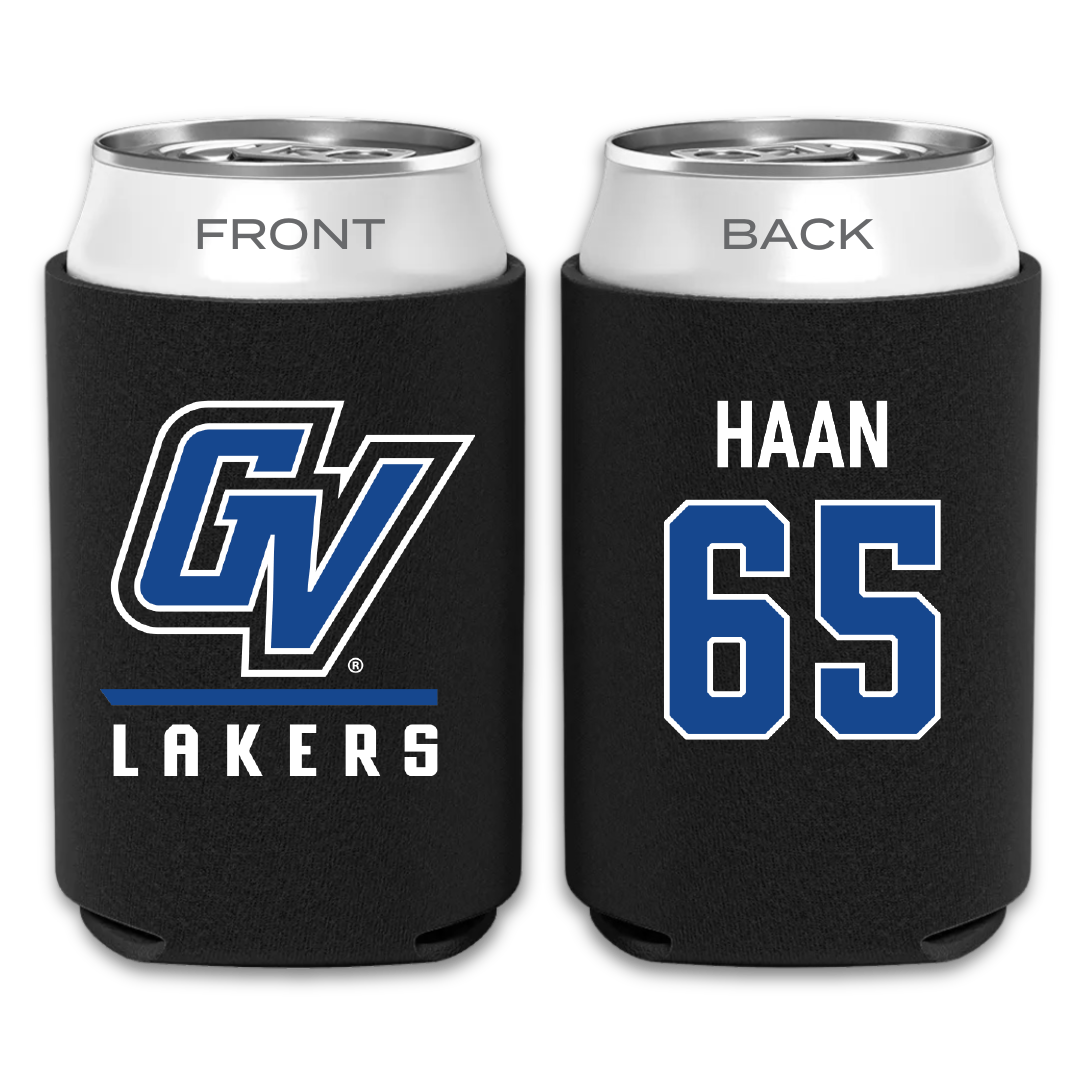 Grand Valley State University Football Black Can Cooler - #65 Matt Haan