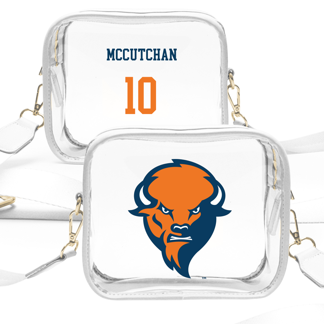 Bucknell University Softball White Clear Stadium Bag - #10 Hailey McCutchan