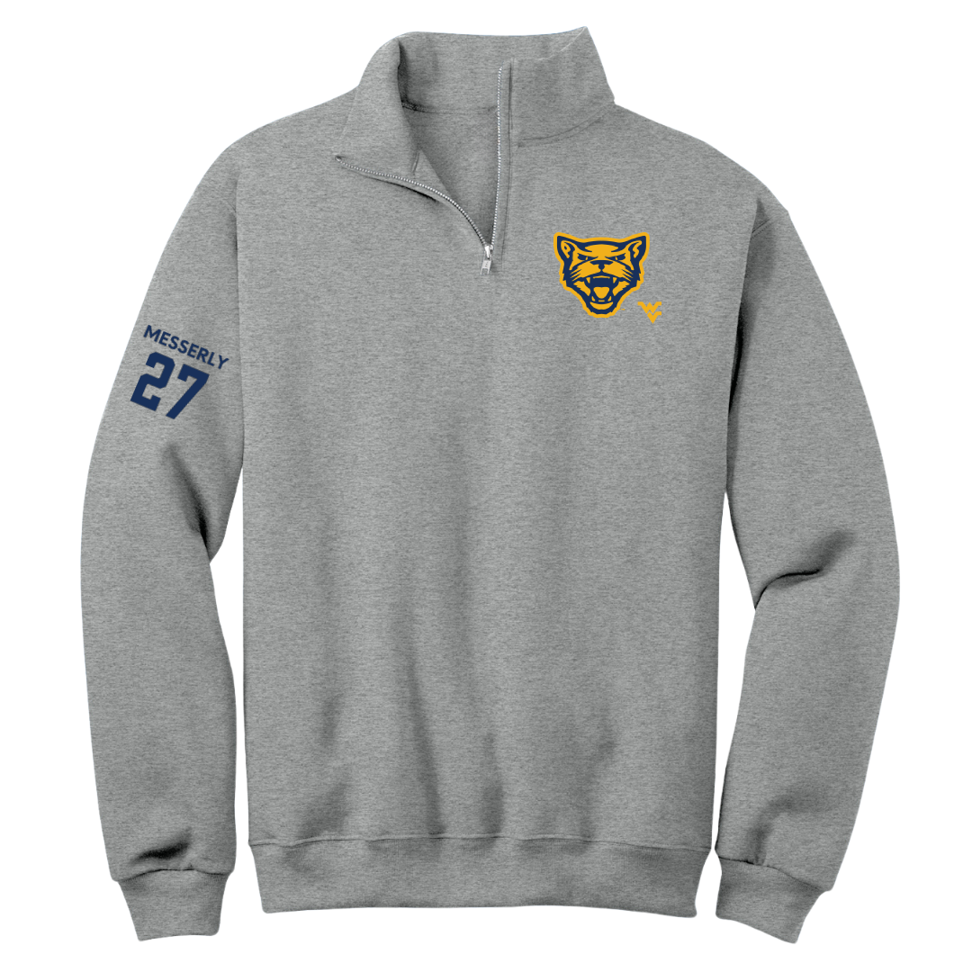 Potomac State College Baseball Sport Gray Quarter-Zip - #27 Judd Messerly