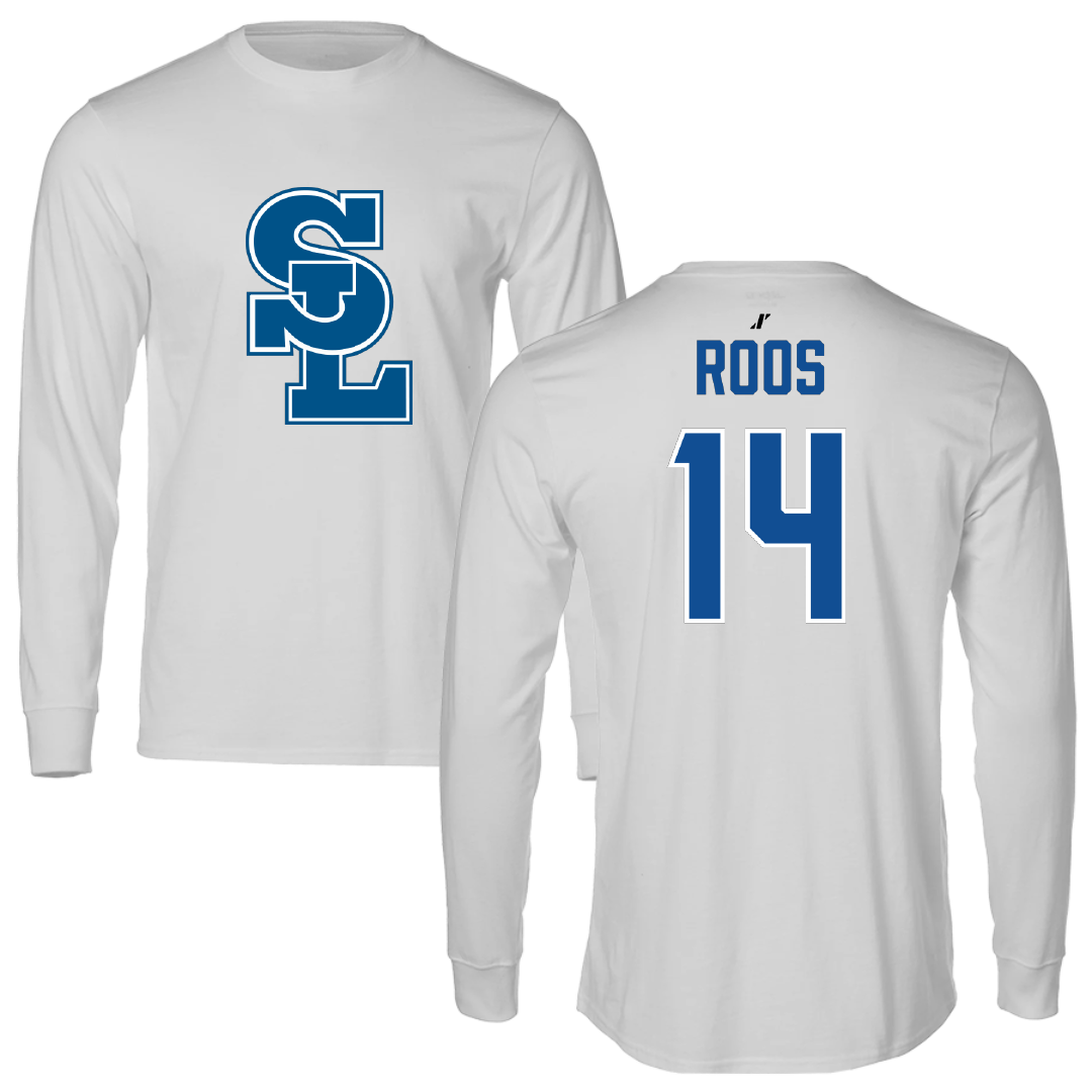 Salt Lake Community College Baseball Light Gray Performance Long Sleeve - #14 Colin Roos