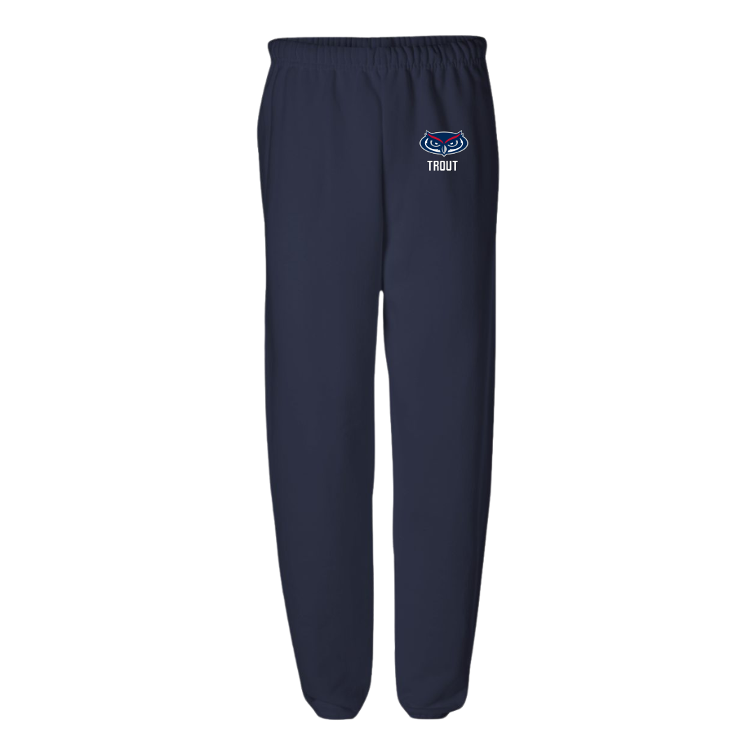 Florida Atlantic University Swimming & Diving Navy Sweatpants - Riley Trout