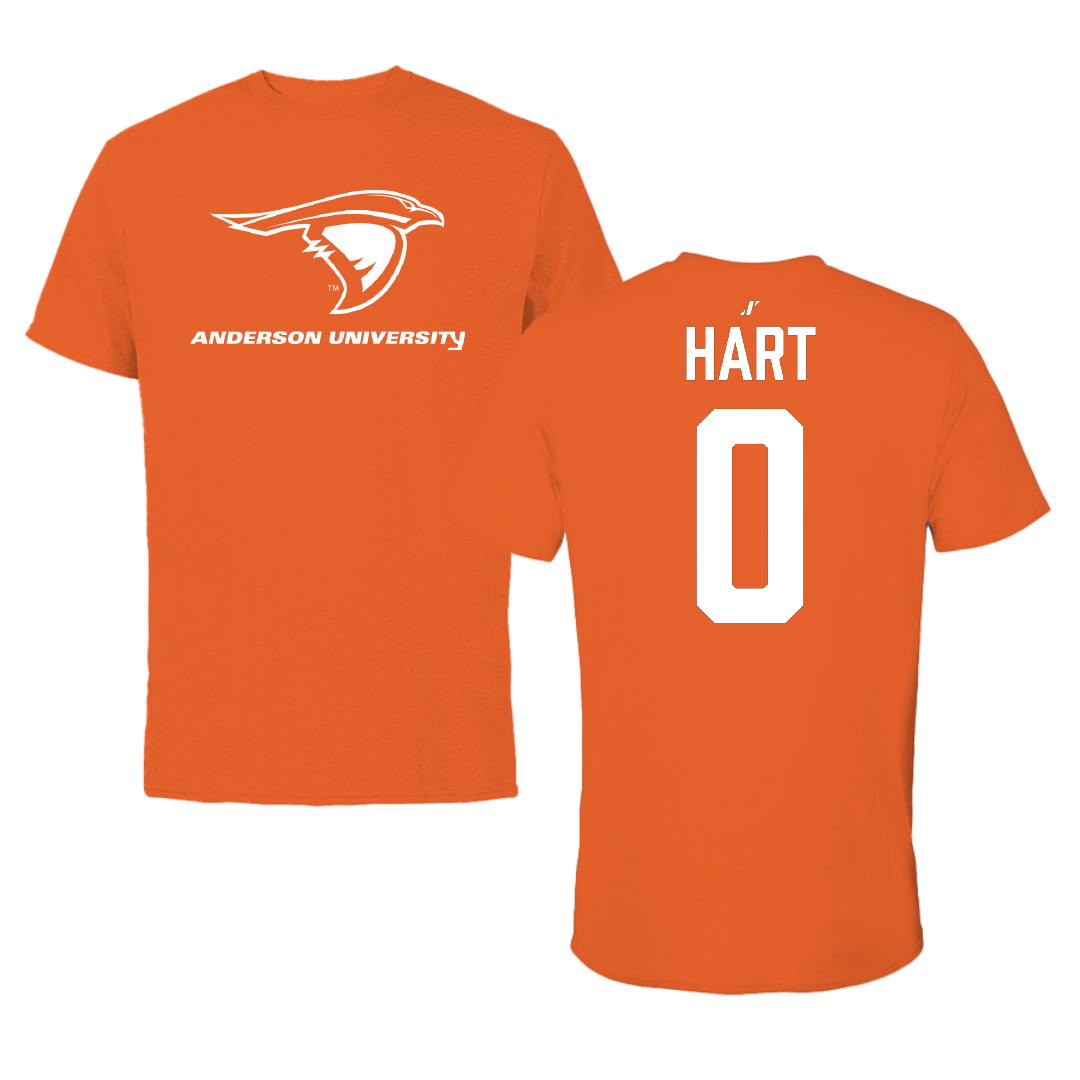 Anderson University (Indiana) Softball Orange Performance Tee - #0 Alayna Hart