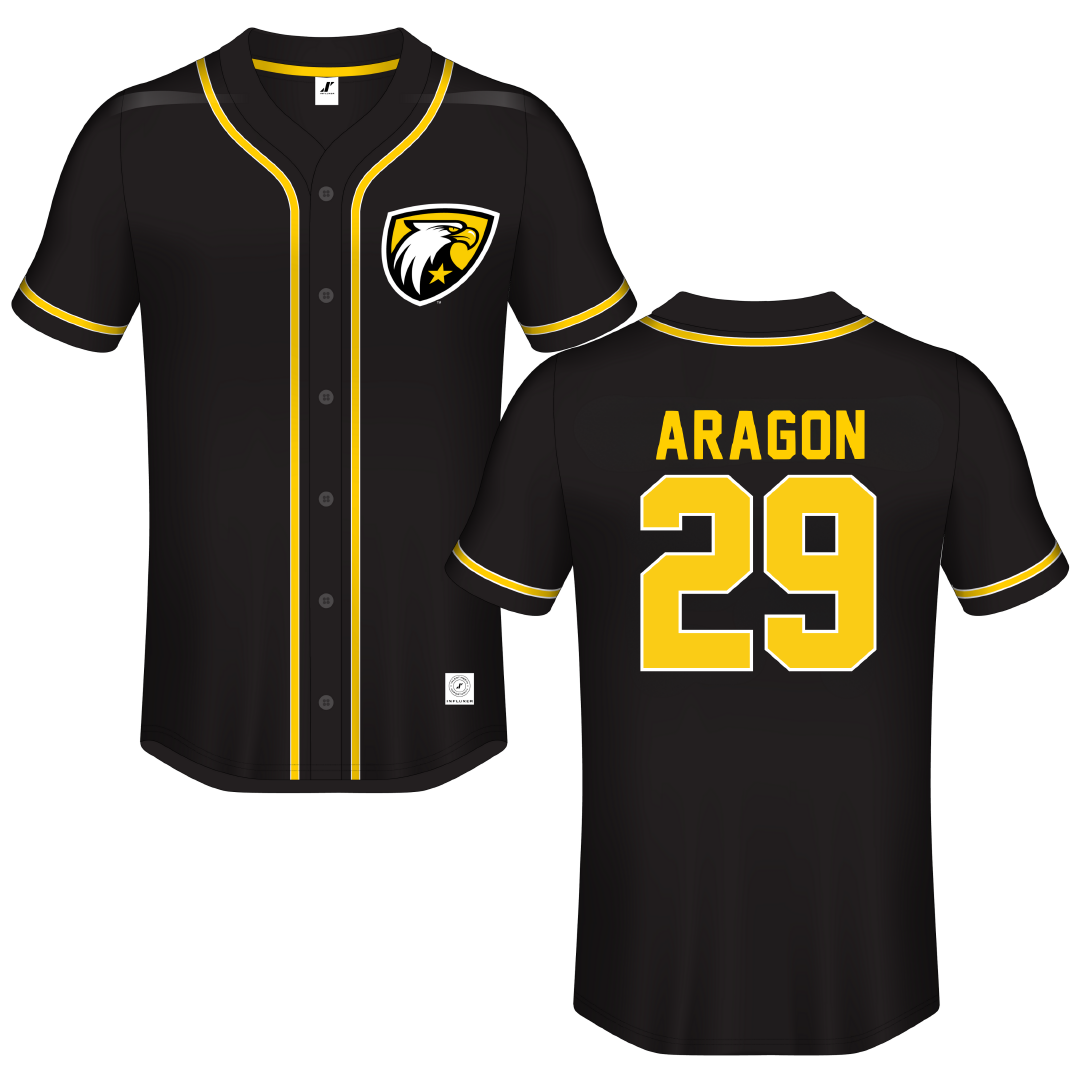 Centre College Black Eagle Button-Down Jersey - #29 Juliana Aragon