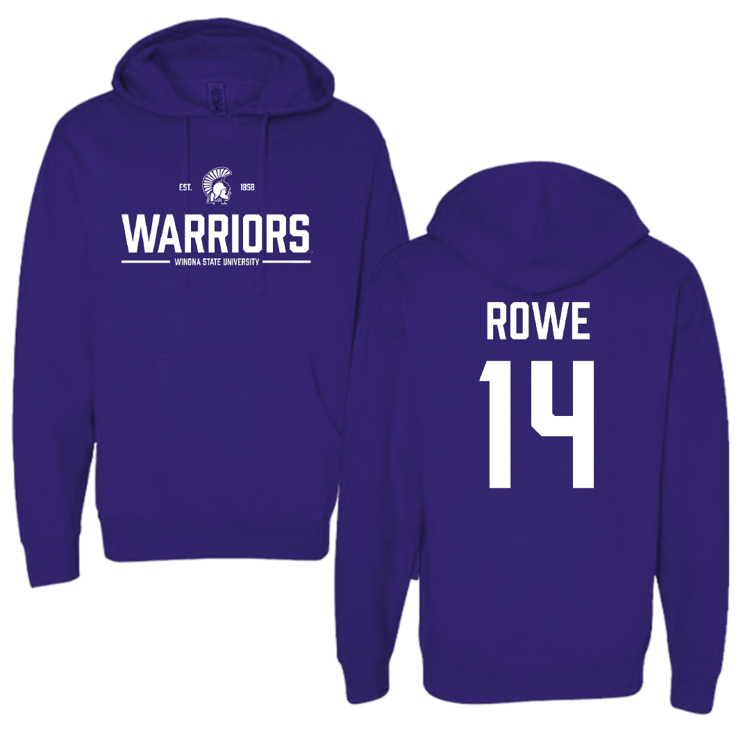Winona State University Softball Purple General Hoodie - #14 Madi Rowe